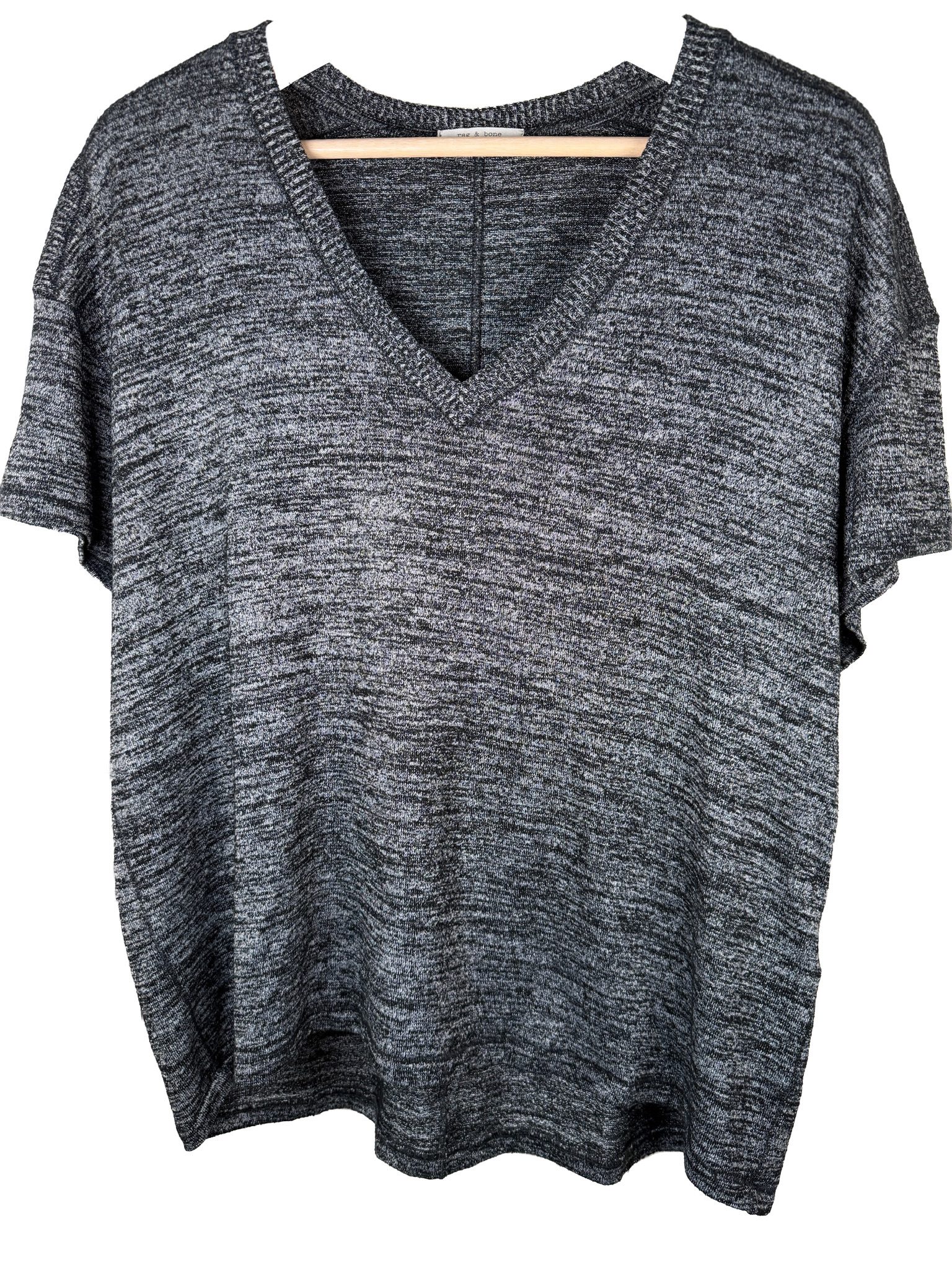 Rag & Bone Avryl V-Neck Tee - Large