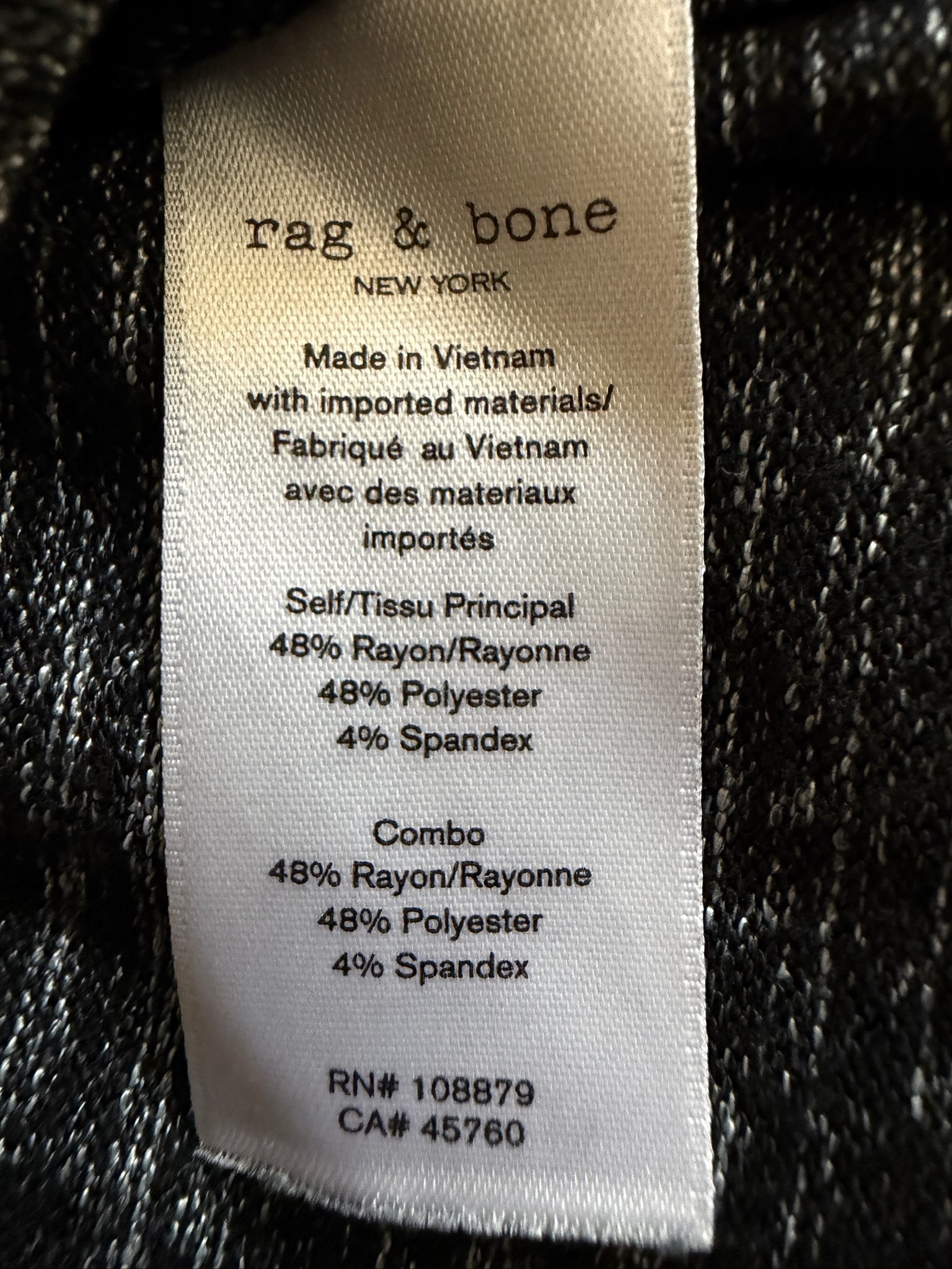 Rag & Bone Avryl V-Neck Tee - Large image 4