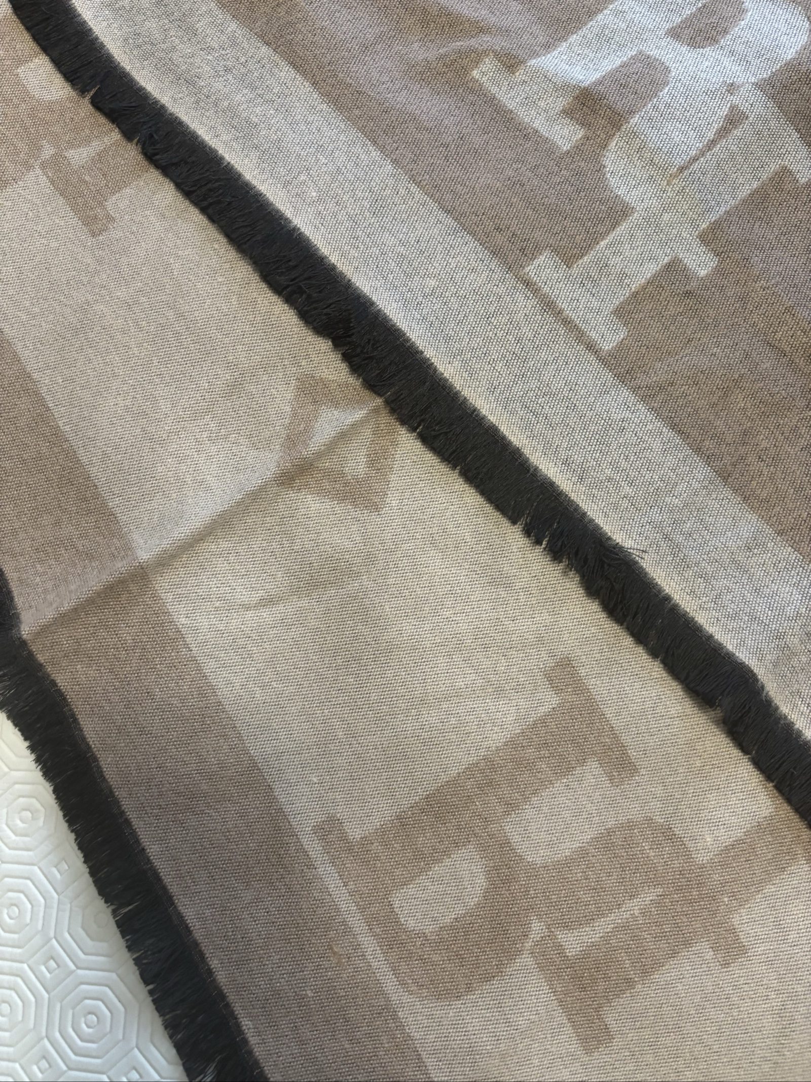 River Island Beige Print Scarf One Size image 2