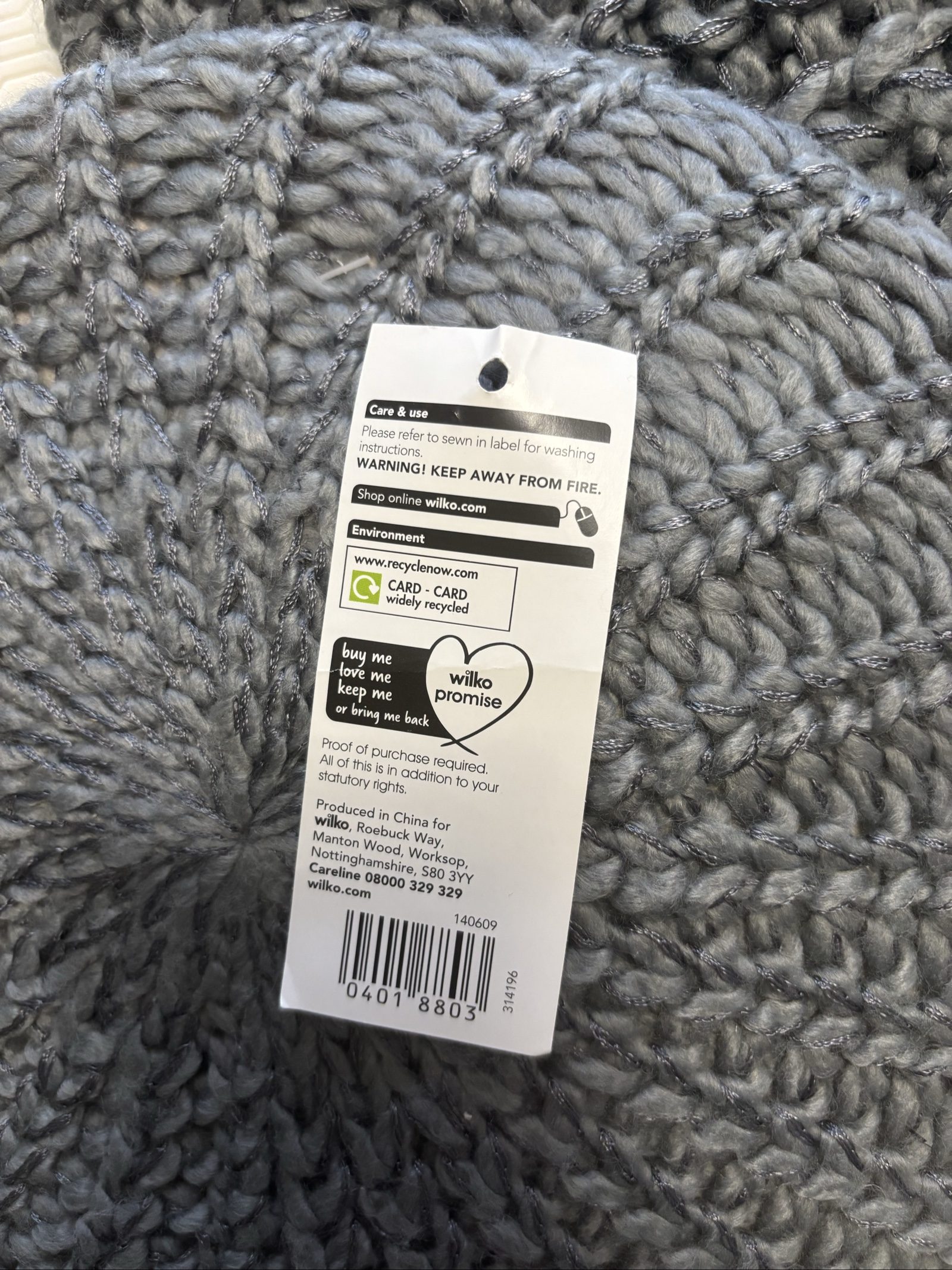 Grey Beret & Snood Set Chunky Knit Winter Accessories image 4