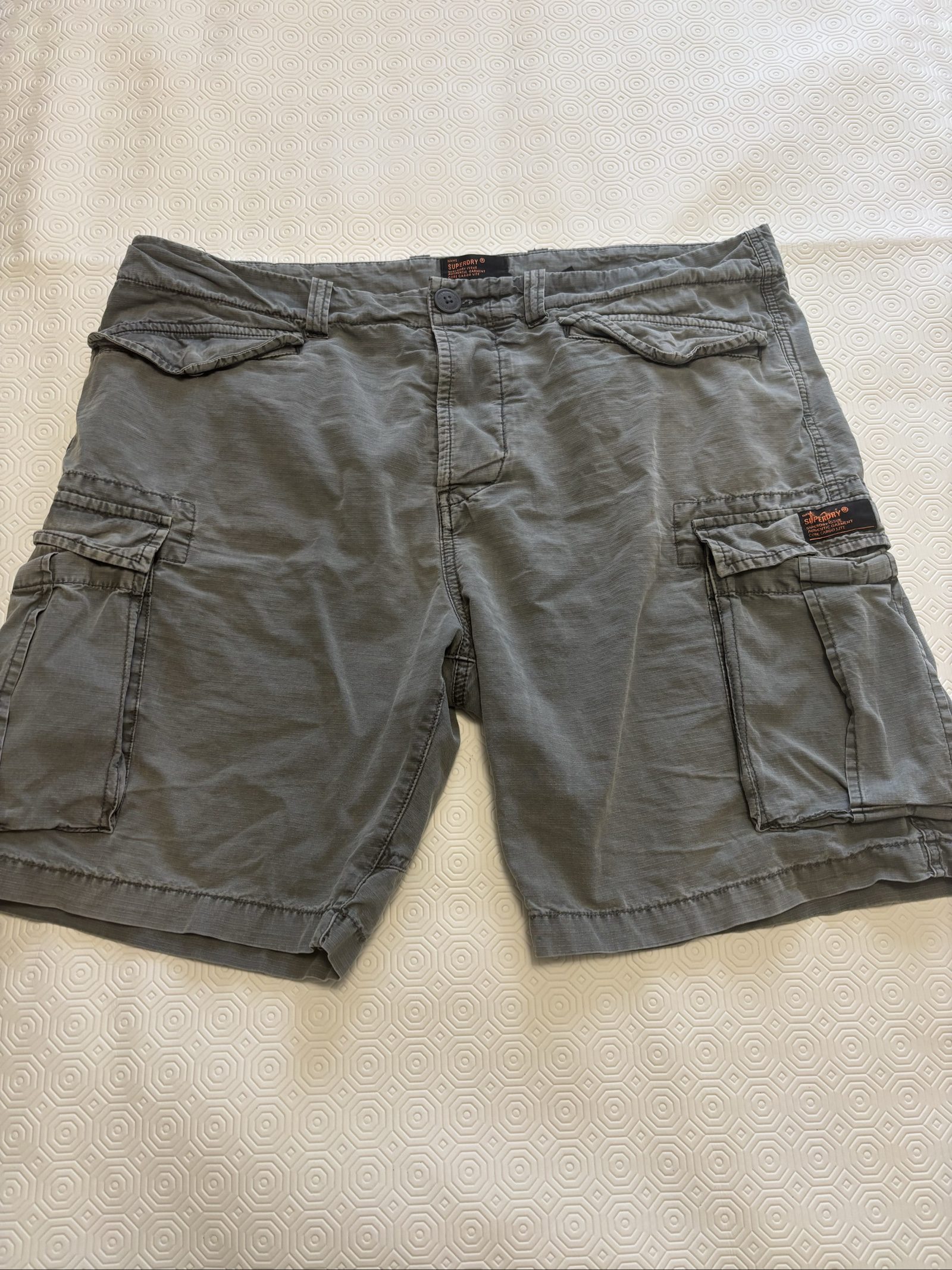 Superdry Men's Grey Core Cargo Lite Shorts