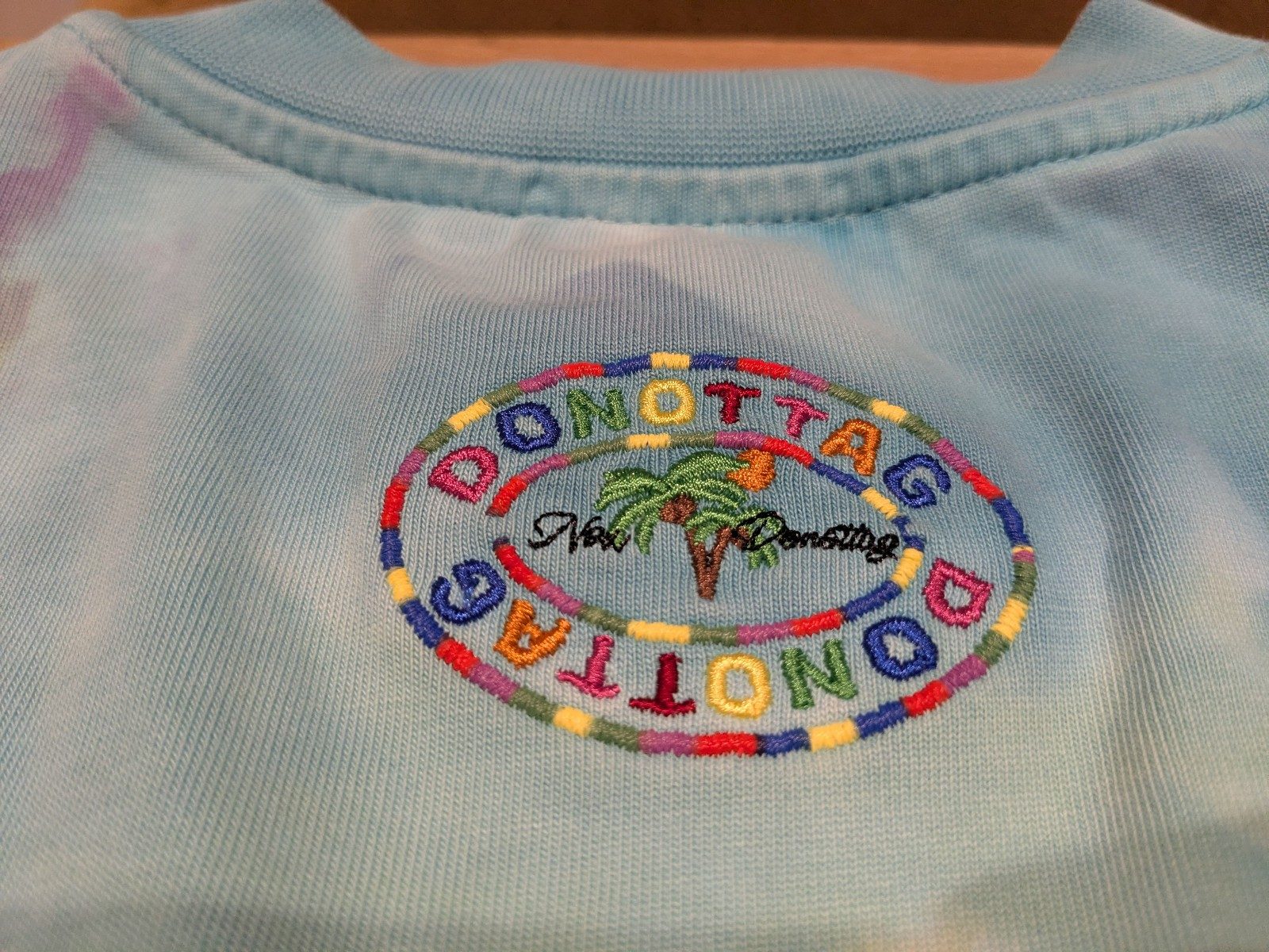 DONOTTAG Men’s Tie Dye Embroidered T‑Shirt S image 7