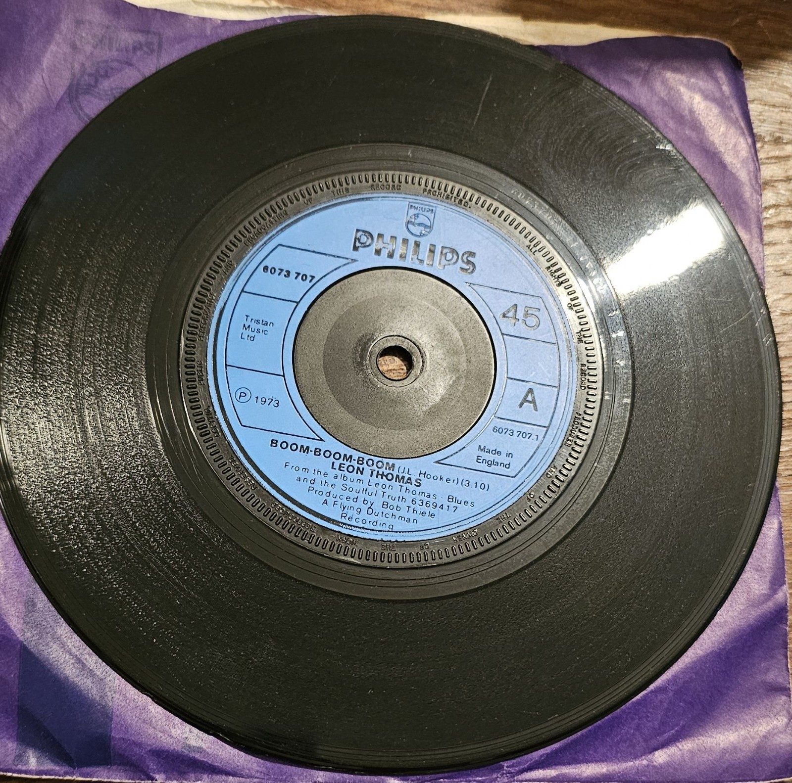 Leon Thomas Boom-Boom-Boom Philips 6073 707 7" Vinyl funk groove