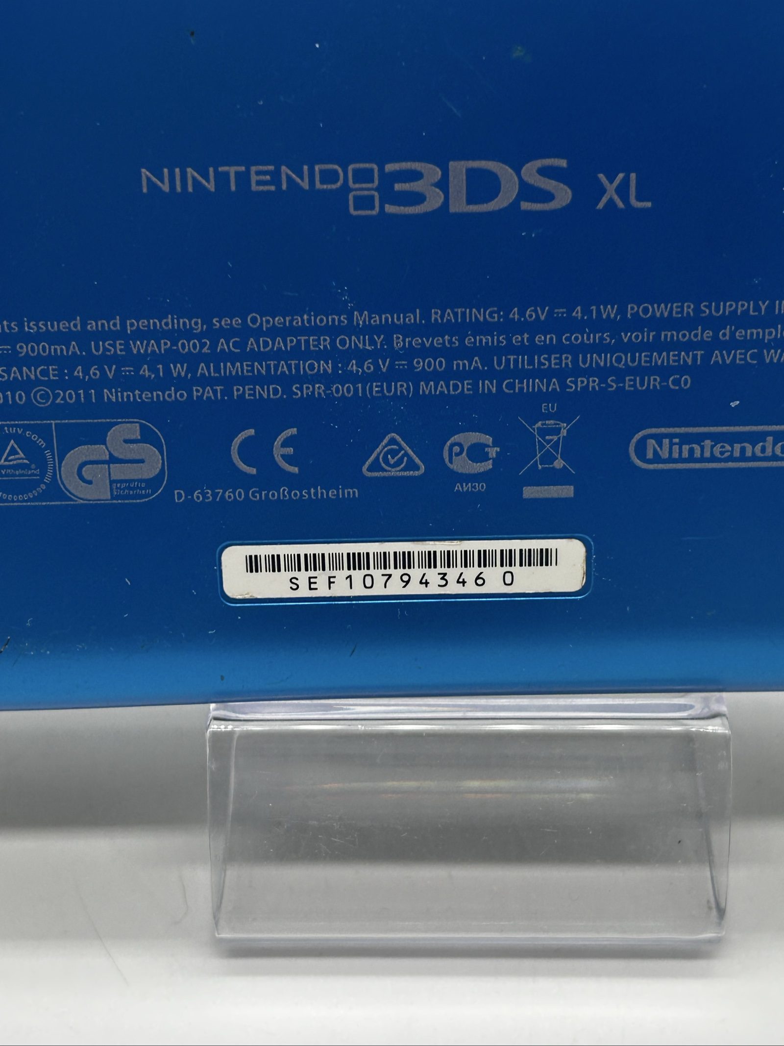 Nintendo 3DS XL Blu + Caricatore Originale + Custodia + SD 4GB image 10