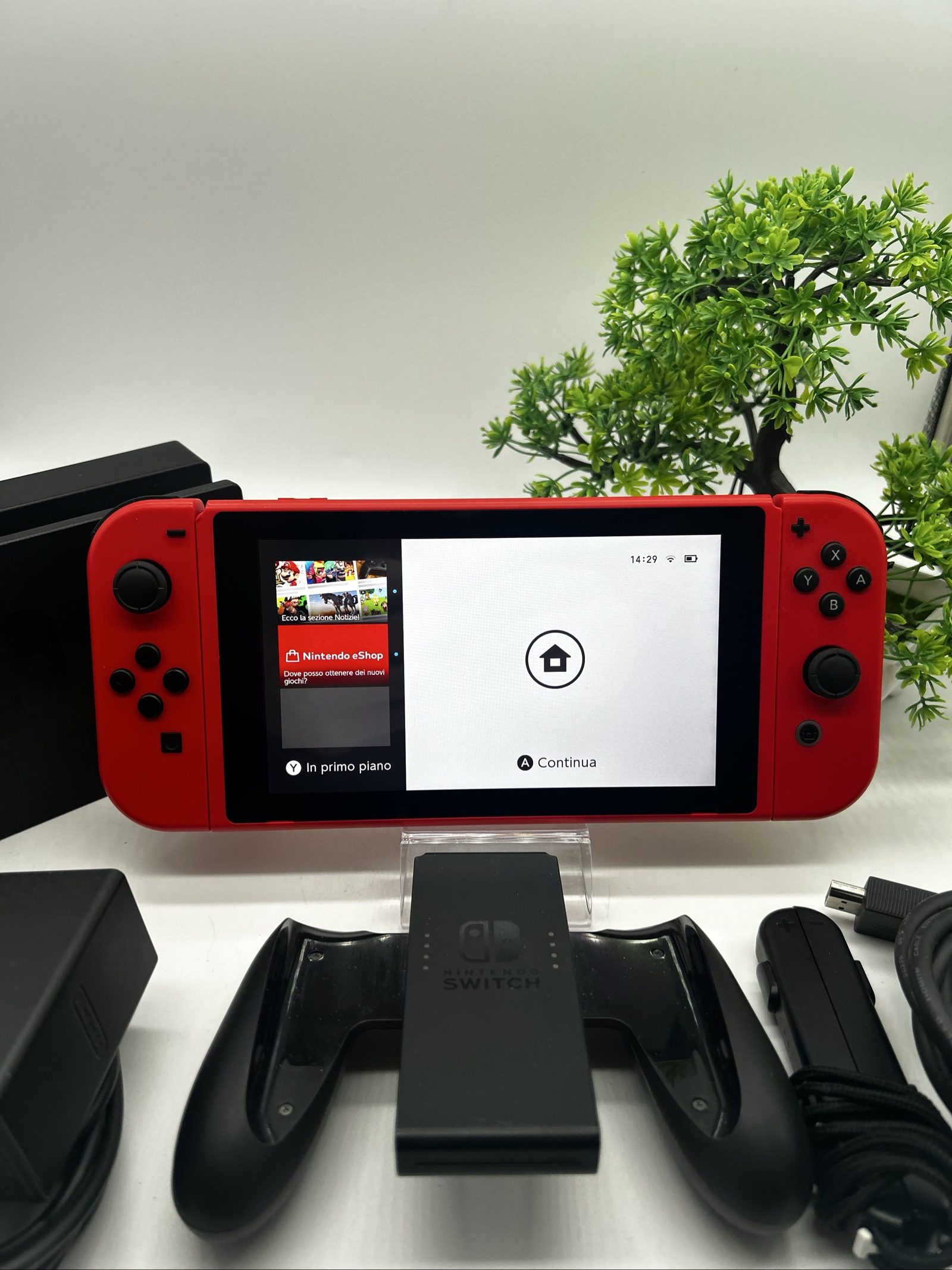 Nintendo Switch V2 Super Mario Rossa – Edizione Limitata – Accessori Originali image 2