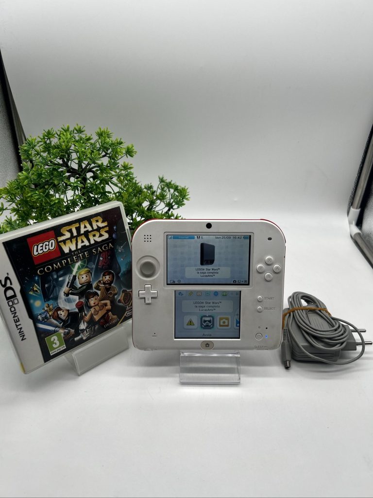 Nintendo 2DS Bianca/Rossa + Star Wars + Caricatore Originale