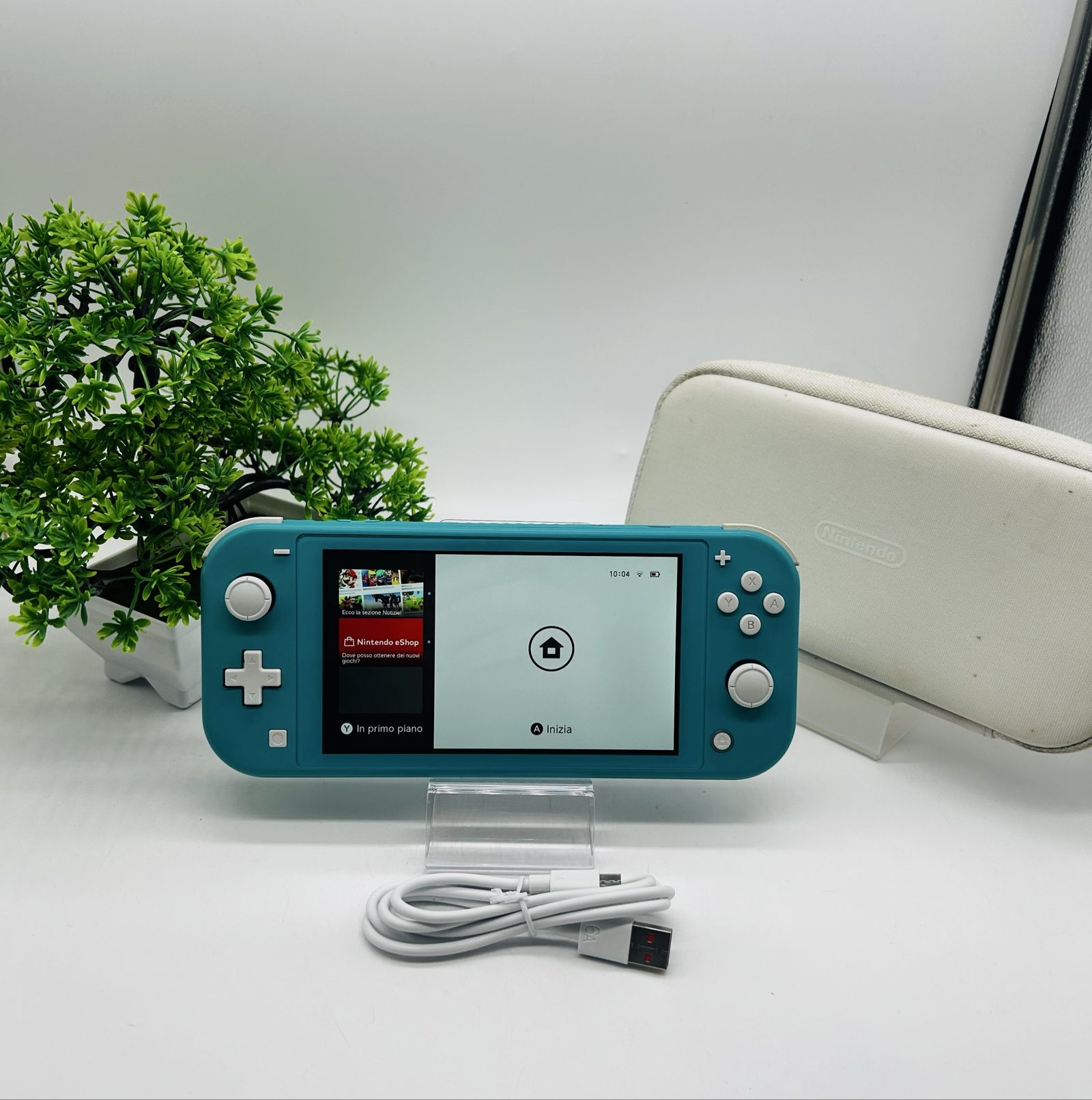 Nintendo Switch Lite Turchese + Custodia + Cavo USB – Ottime Condizioni