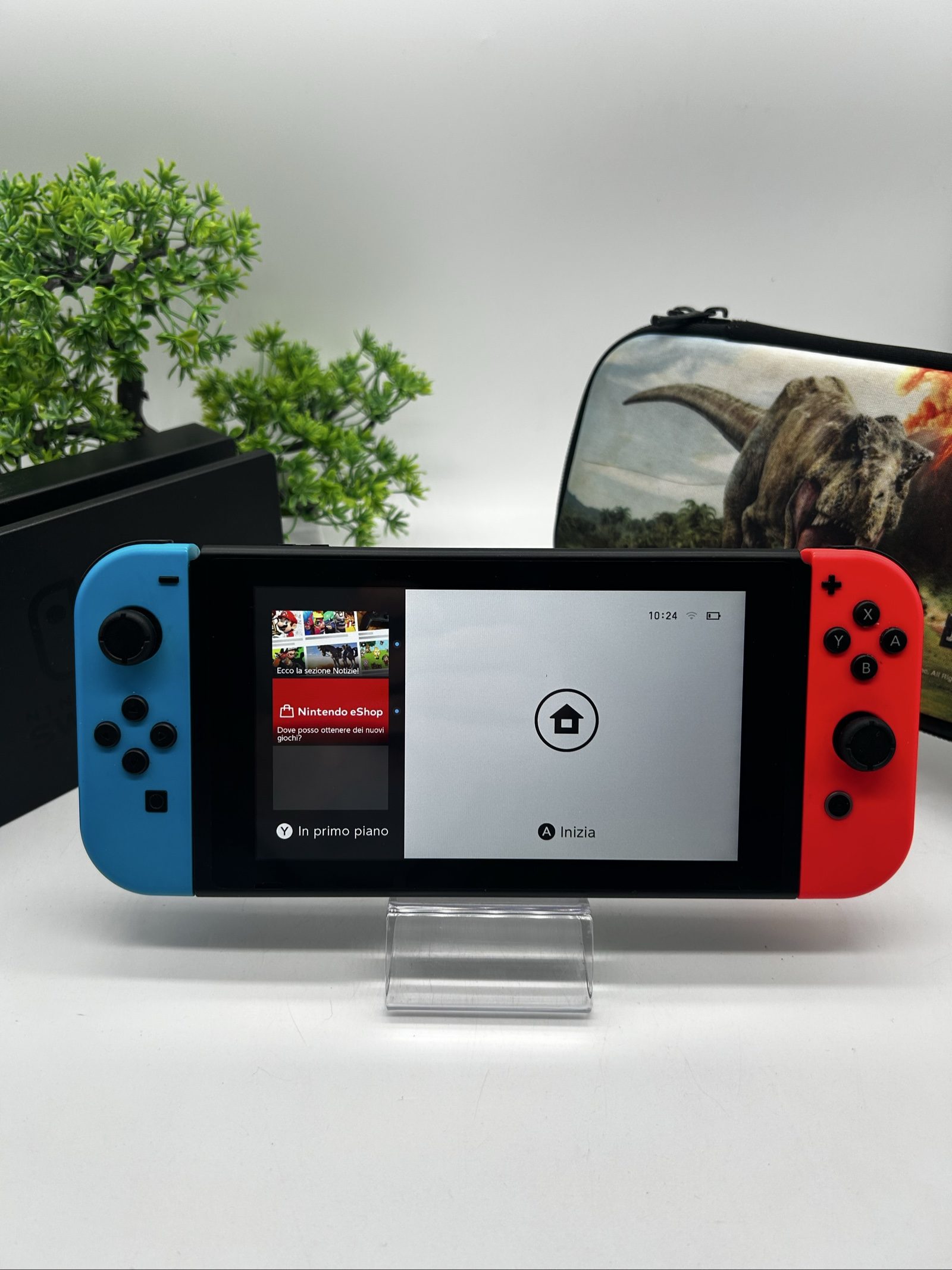 Nintendo Switch V2 Blu/Rossa + SD 128GB + Custodia – Completa – Eccellente image 6