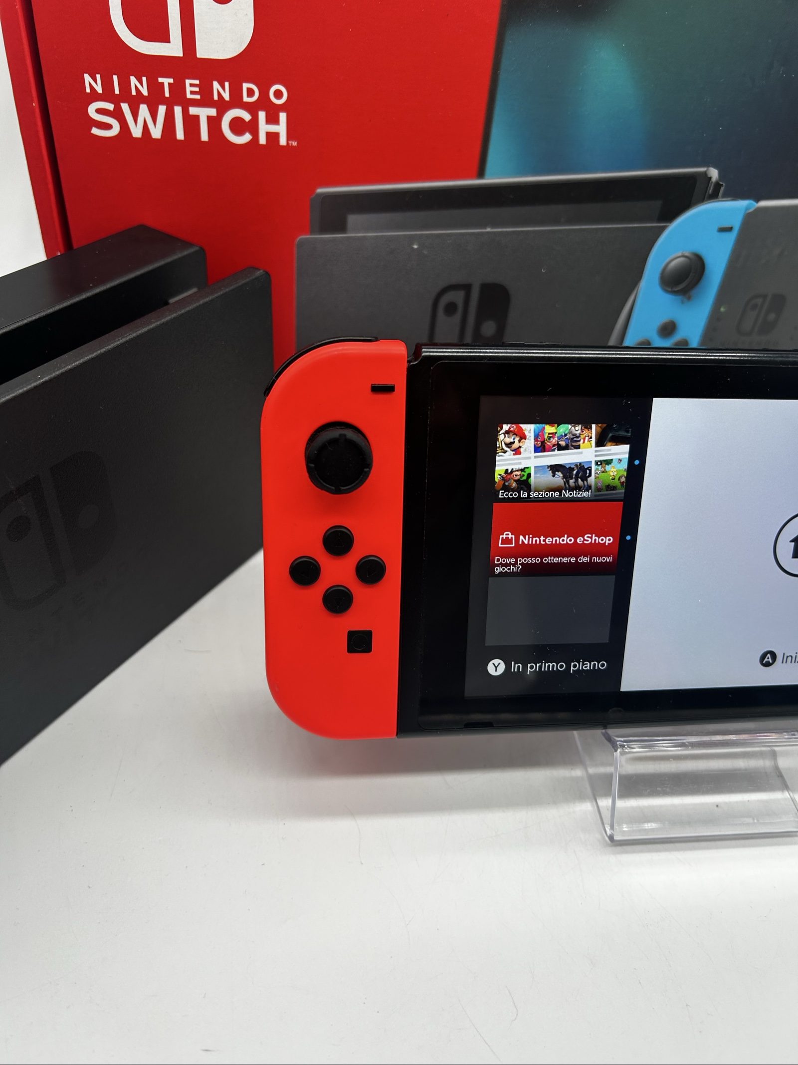 Nintendo Switch V2 Blu/Rossa + Scatola +SD 32GB – Accessori Originali-Eccellente image 5