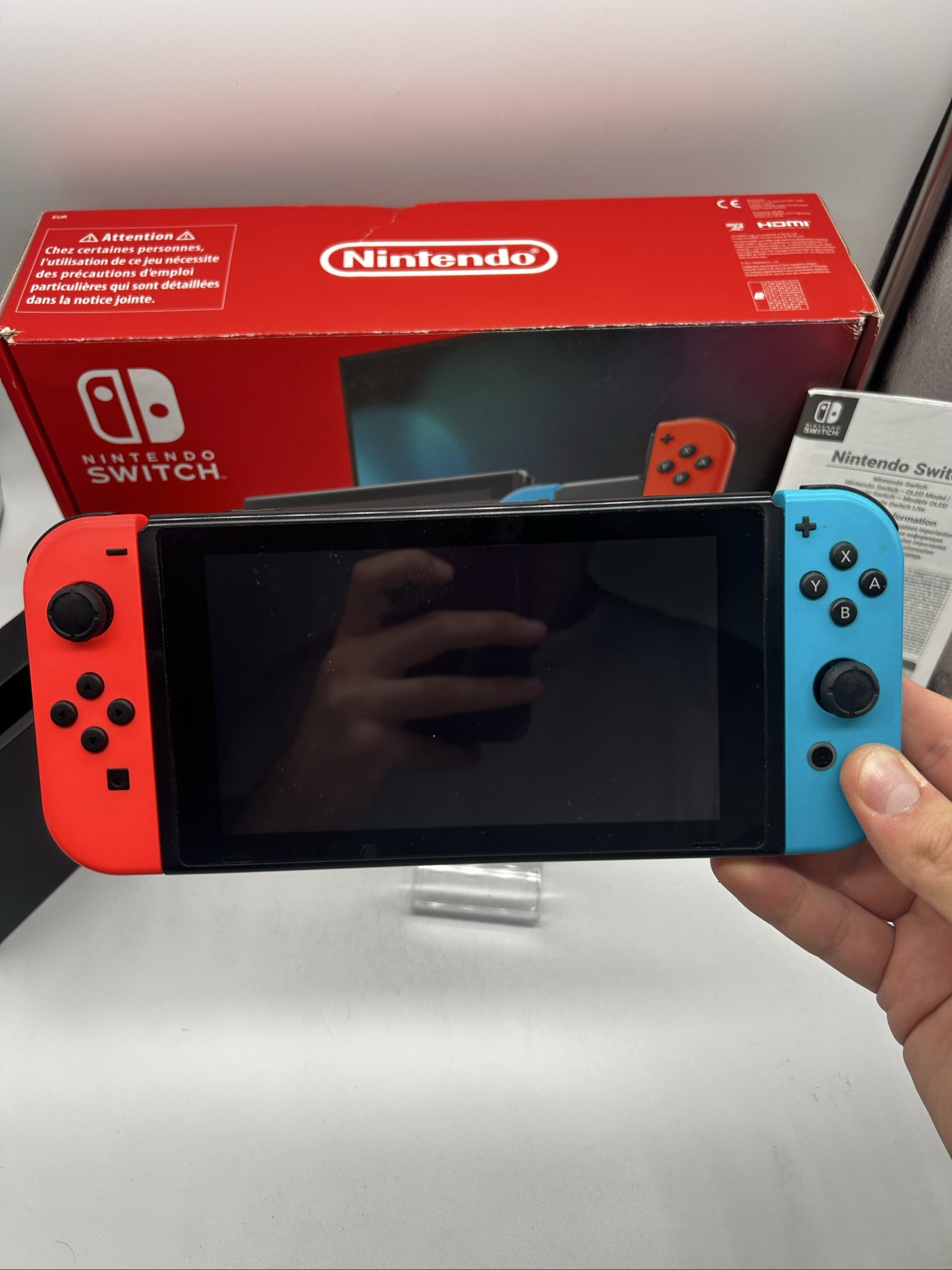 Nintendo Switch V2 Blu/Rossa + Scatola +SD 32GB – Accessori Originali-Eccellente image 7