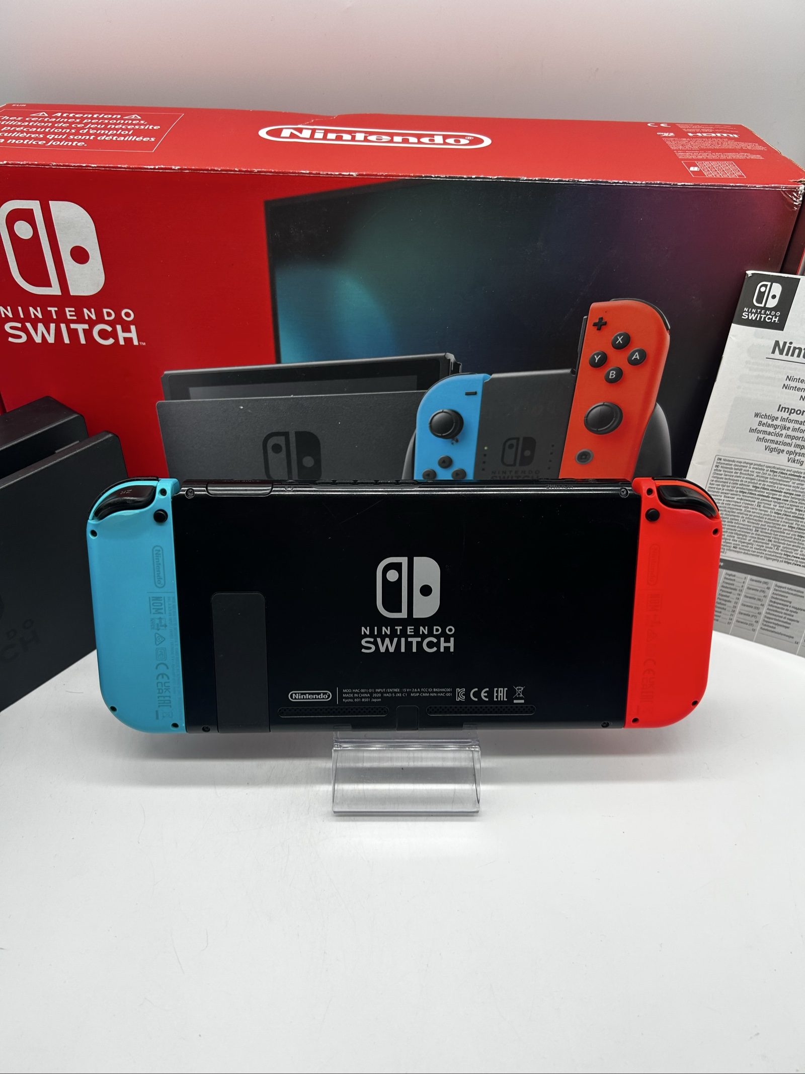Nintendo Switch V2 Blu/Rossa + Scatola +SD 32GB – Accessori Originali-Eccellente image 9