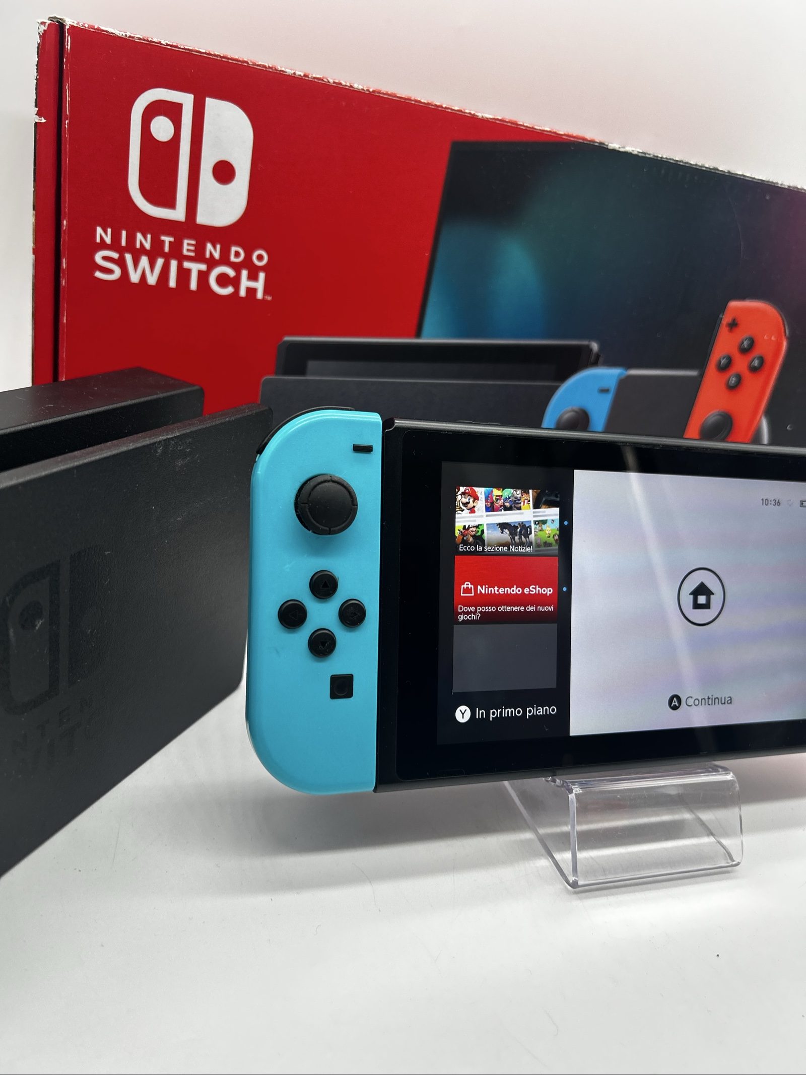 Nintendo Switch V2 Blu/Rossa + Scatola +SD 64GB – Accessori Originali-Eccellente image 5