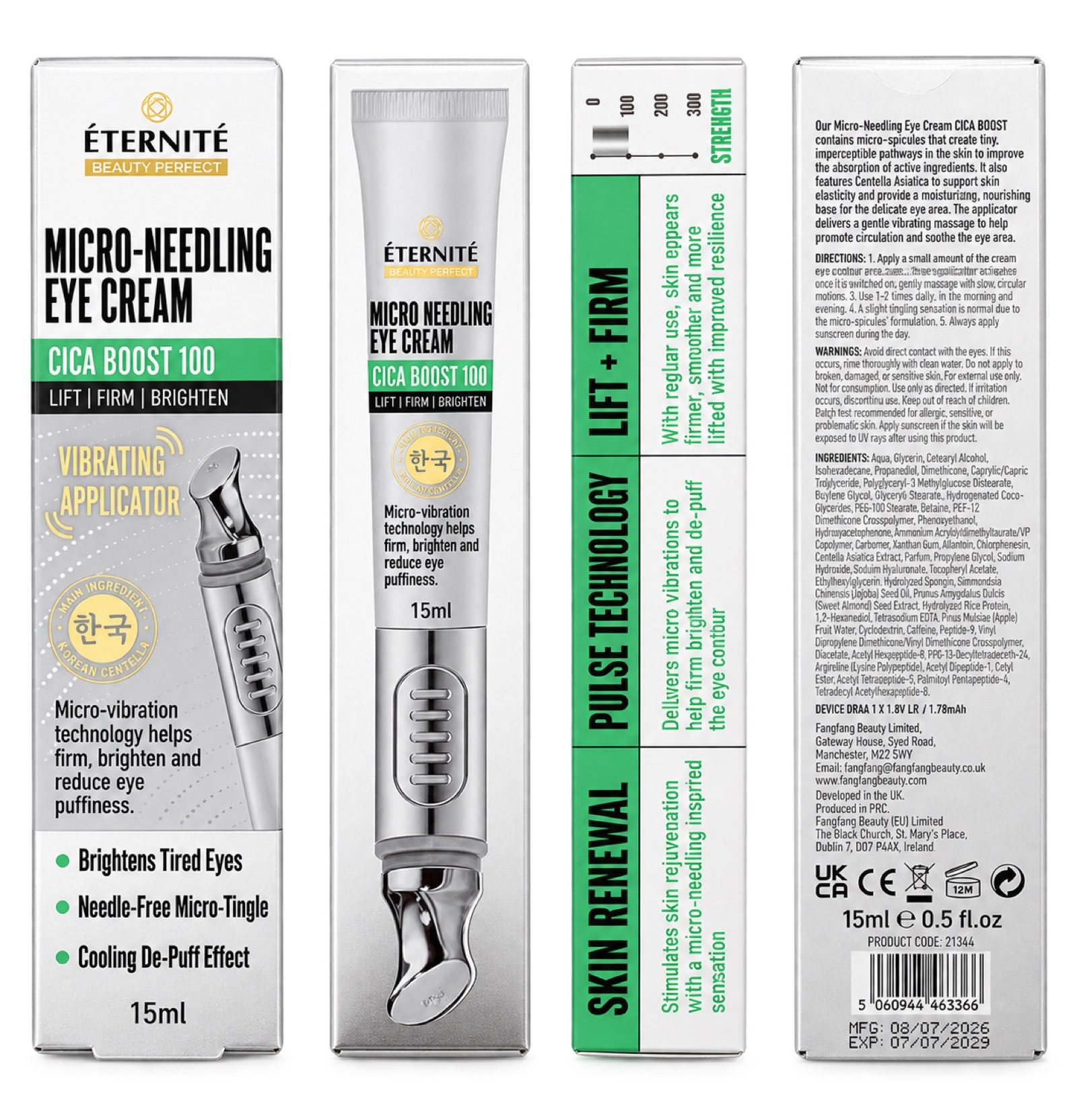 ÉTERNITÉ Micro-Needling Eye Cream Cica Boost 100 15ml