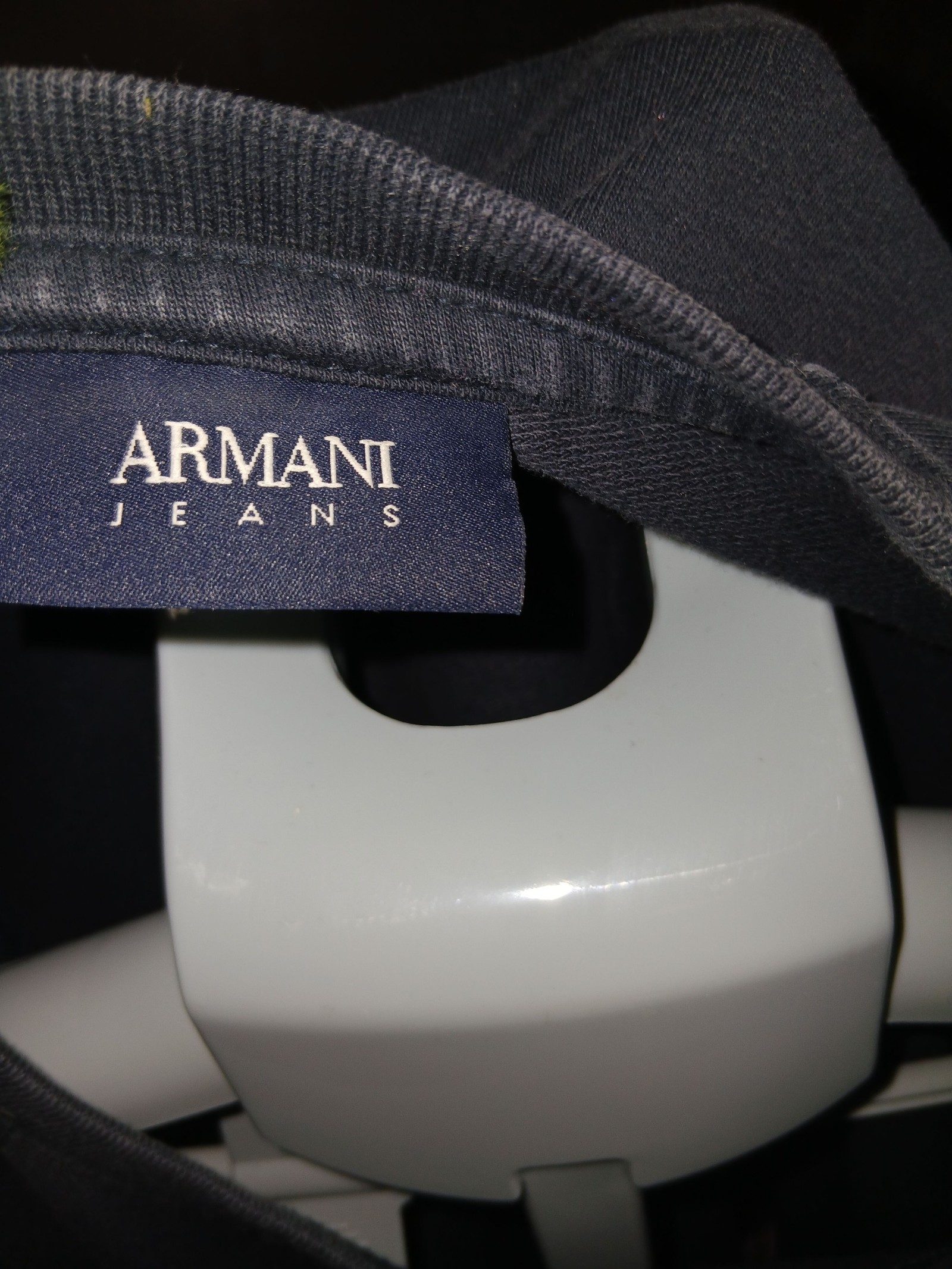 Armani Jeans Men's Navy Cotton Blend Sweatshirt XL image 2