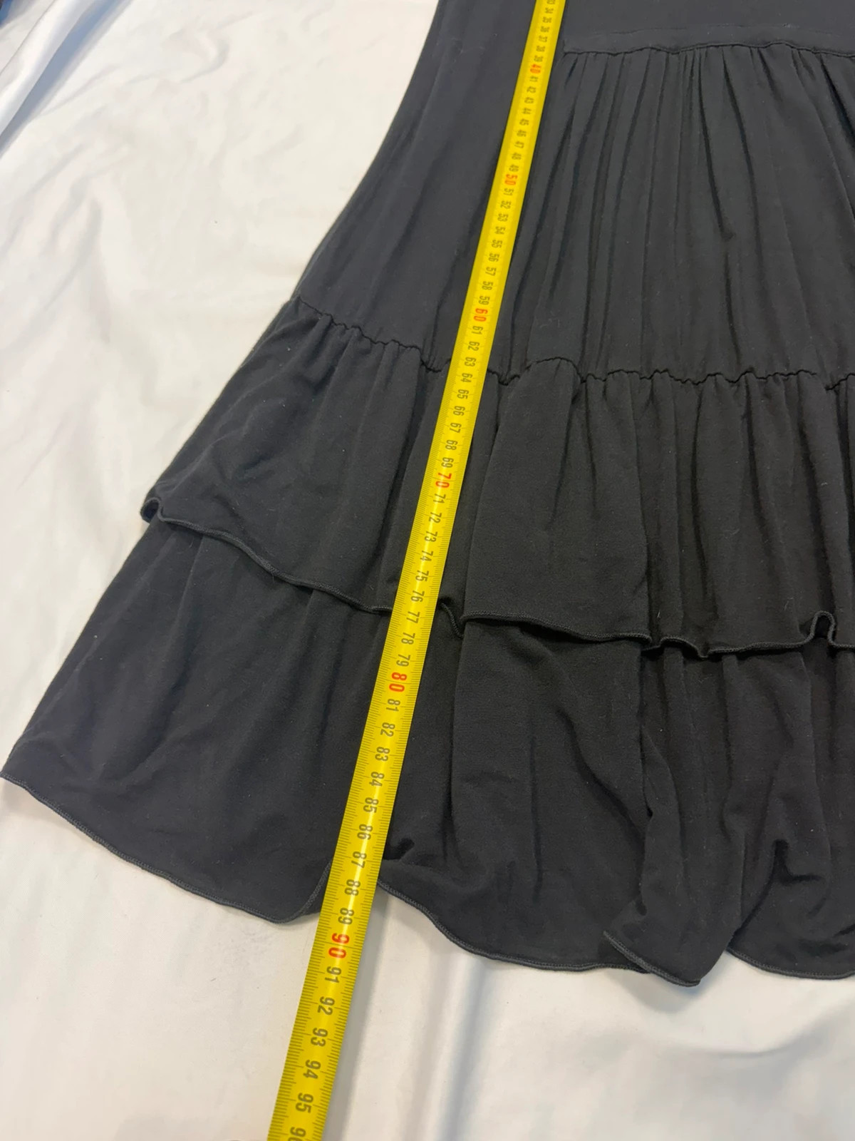 Vintage black plissed lightweight dress image 4