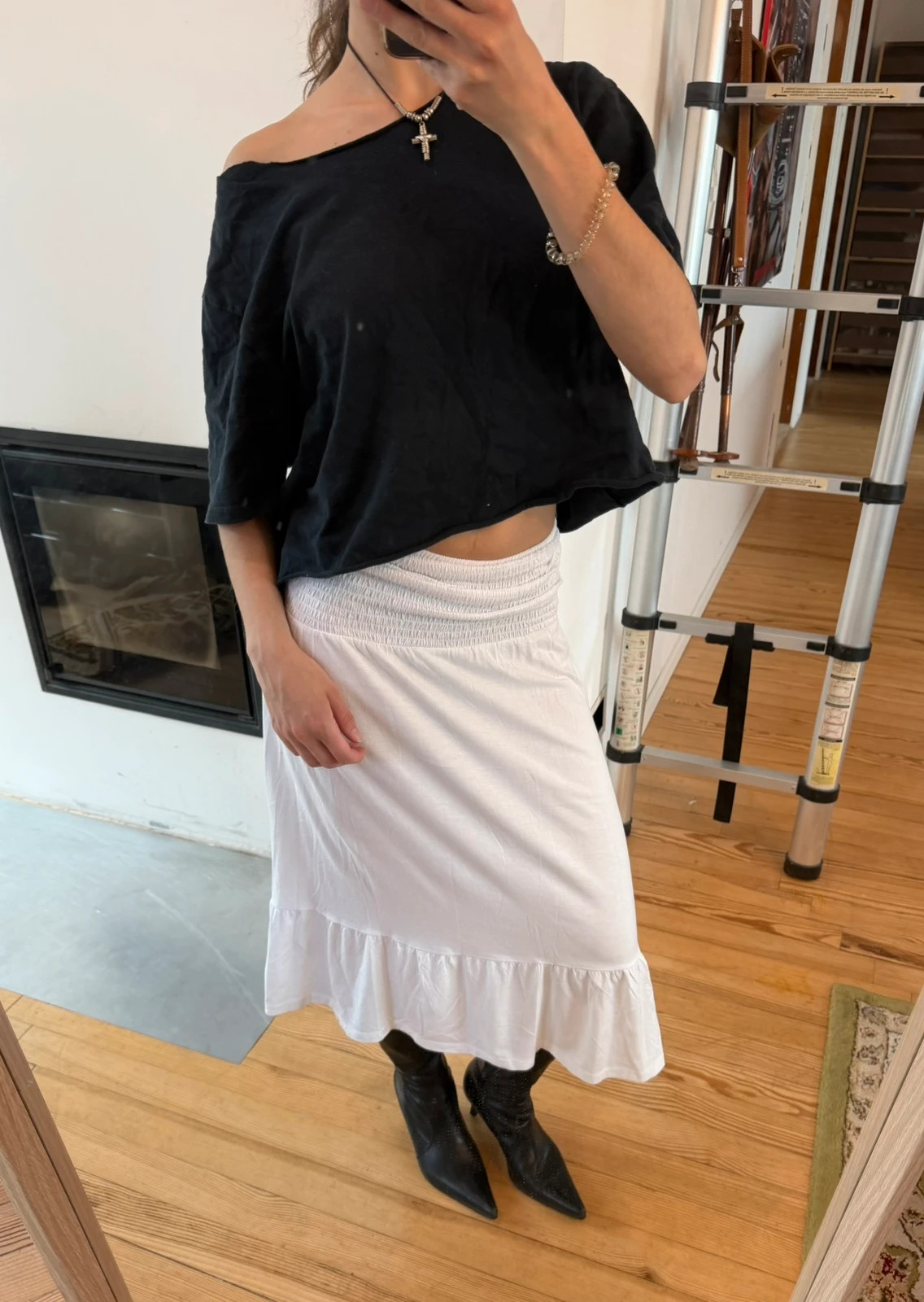 Vintage white skirt / dress / top