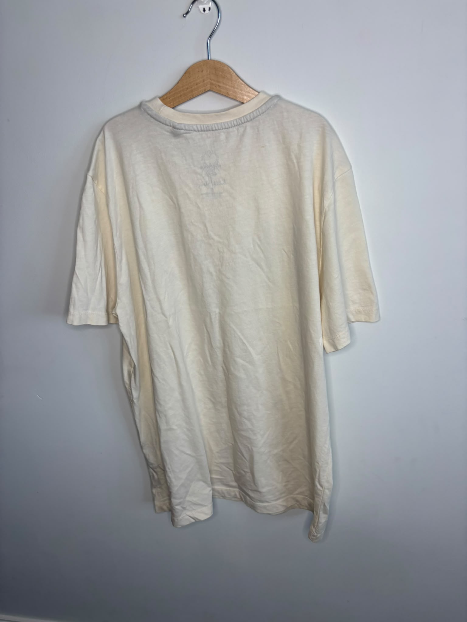 Keith Haring Graphic T-Shirt Cream Size S Dancing Figures Art Tee image 2