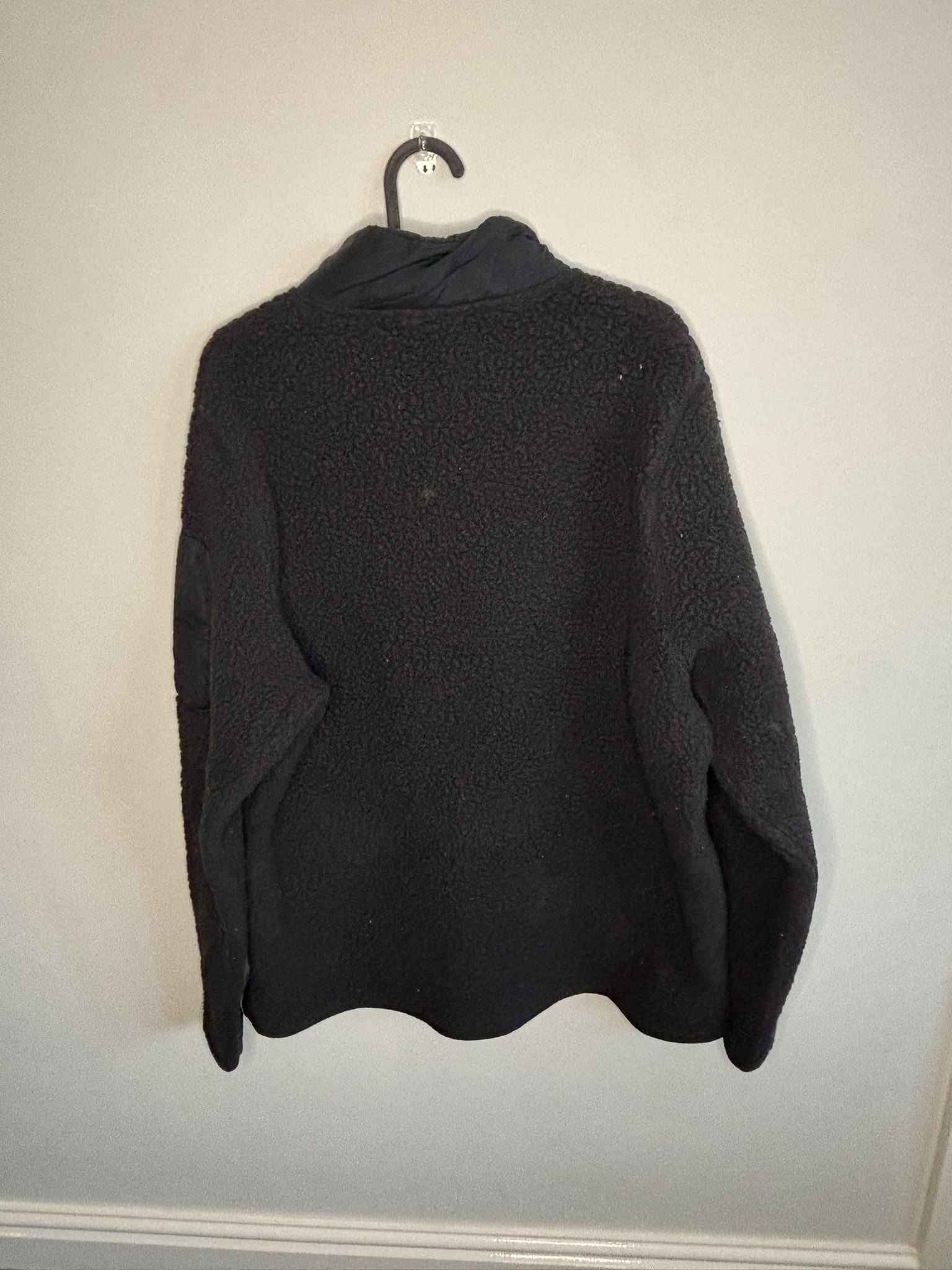 Under Armour Legacy Sherpa Half-Zip Fleece Pullover, Black, Men’s XL image 2