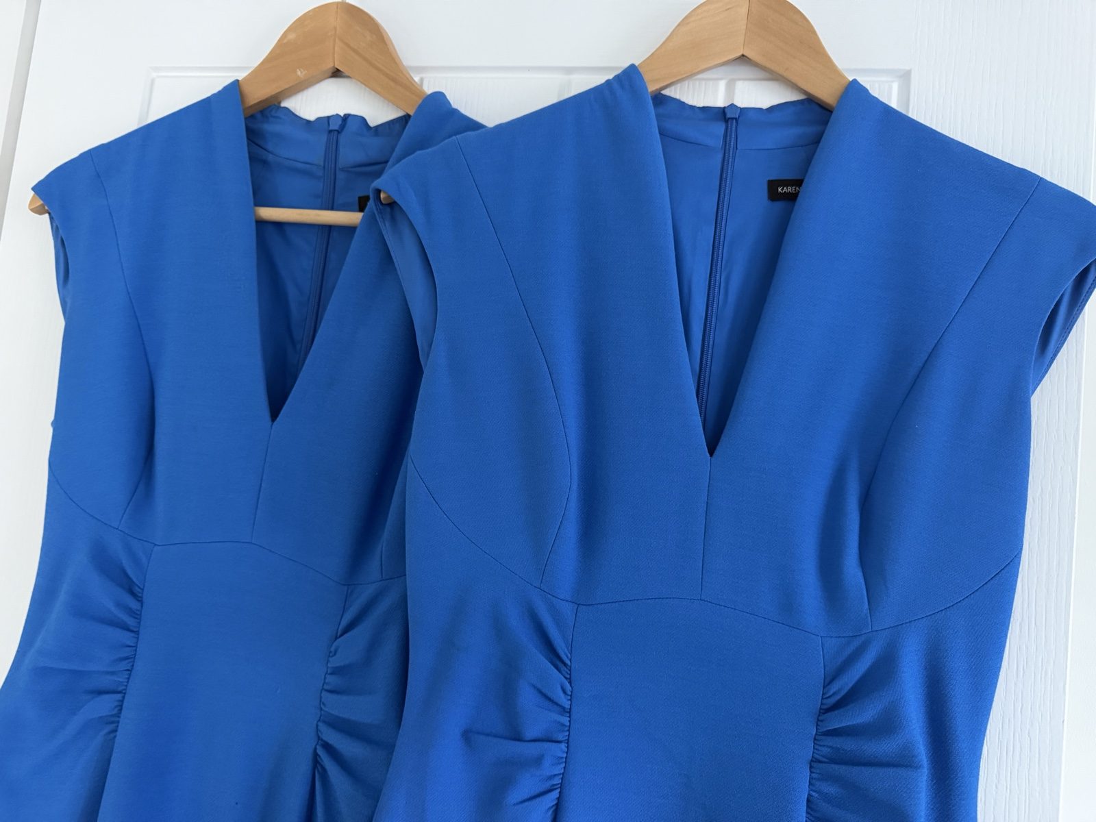 Karen Millen Blue Fitted Dress UK 10