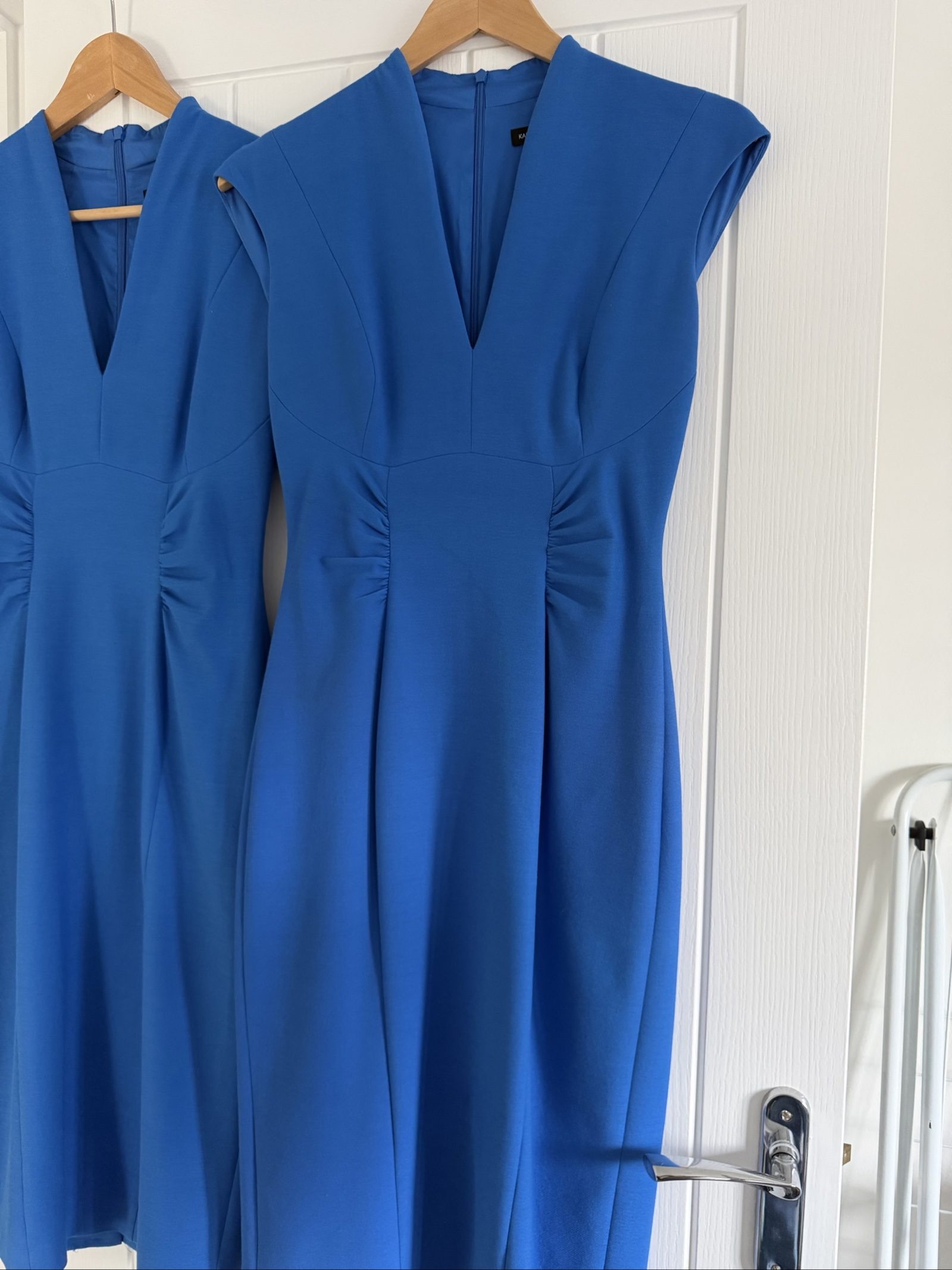 Karen Millen Blue Fitted Dress UK 10 image 2