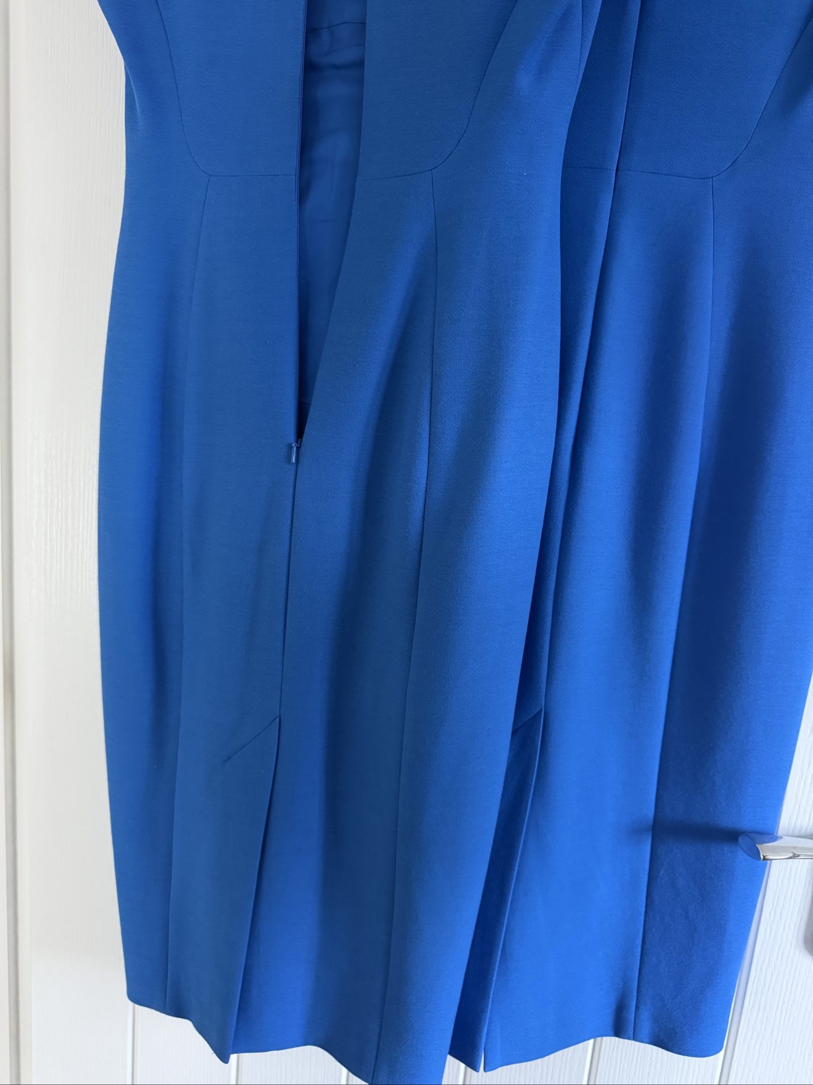 Karen Millen Blue Fitted Dress UK 10 image 8