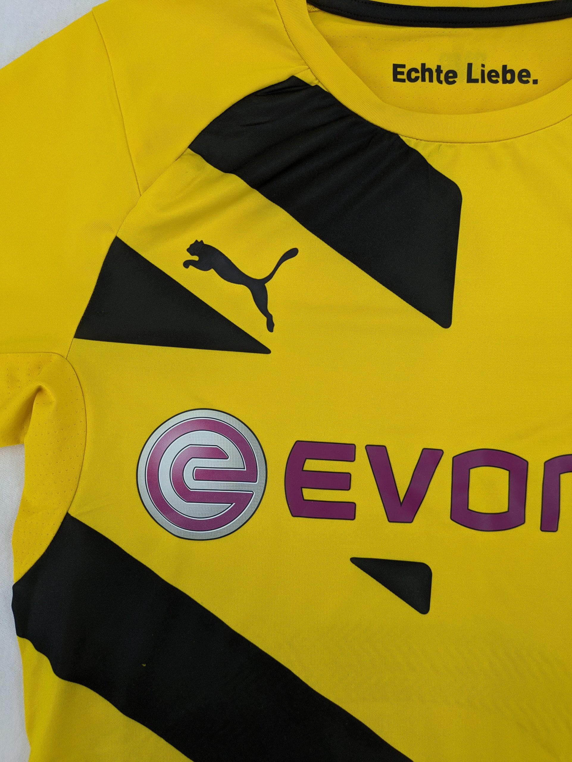 Puma BVB Borussia Dortmund Gelb & Schwarz Fußball Trikot M/L Herren image 4