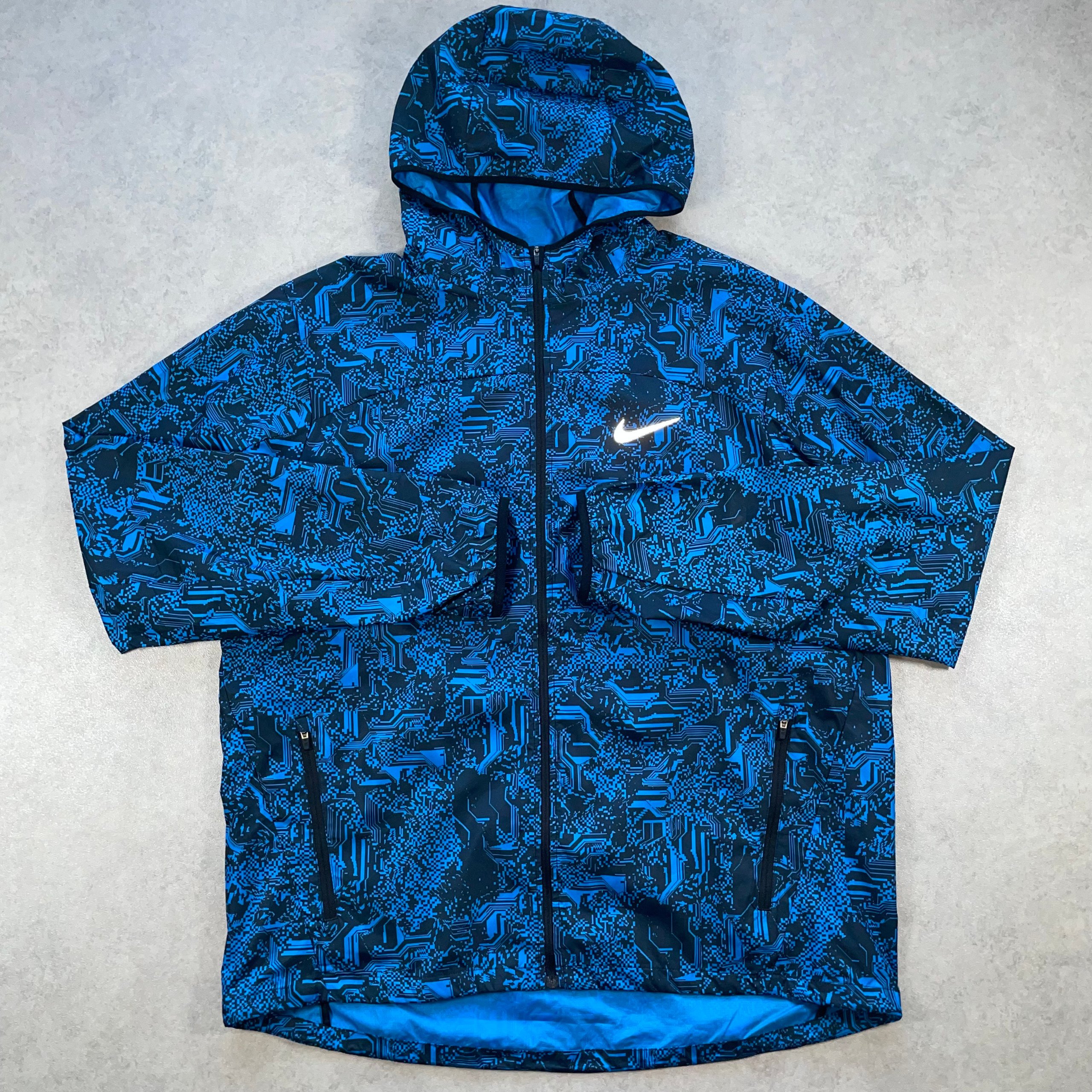 Nike Digital Windbreaker Jacket "Blue,Black" (XL)