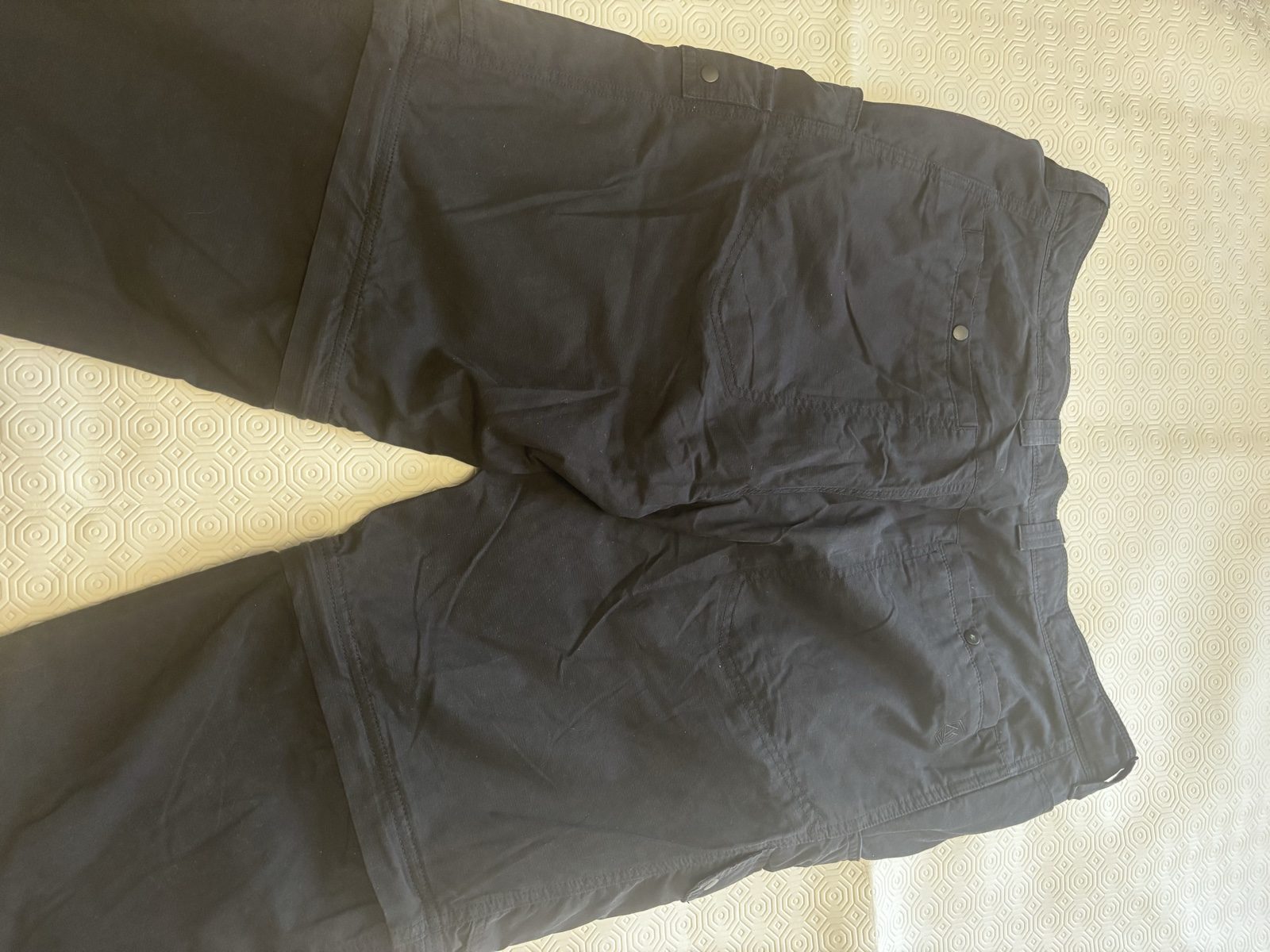 M&S Black Men's Cargo Trousers Waist 36 with Multiple Pockets image 8
