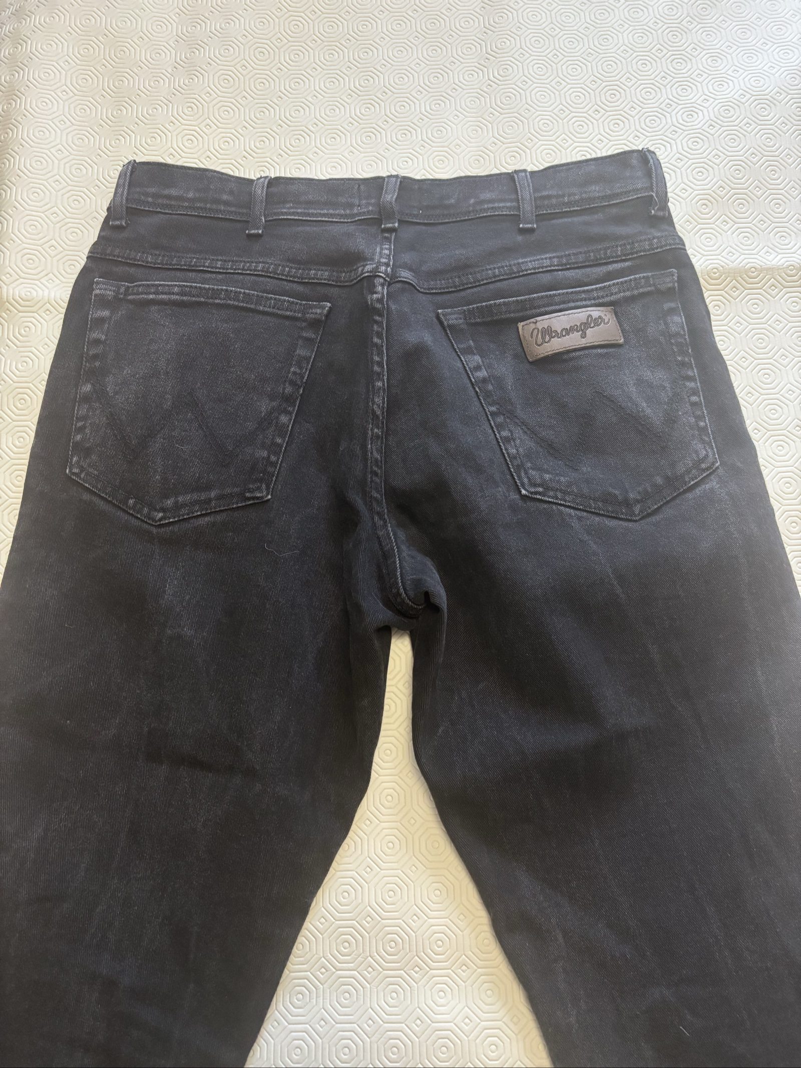 Wrangler Black Texas Slim Fit Jeans W33 L30 image 3