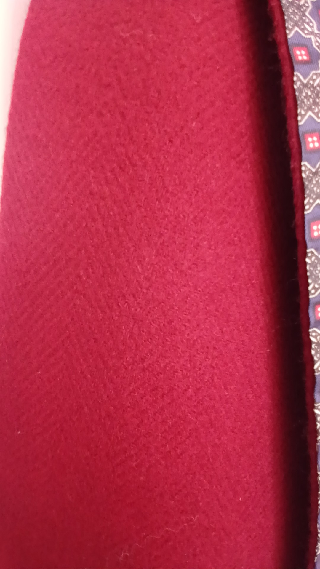 Duggie Burgundy & Patterned Gentlemens Scarf Made In Gt Britain image 4