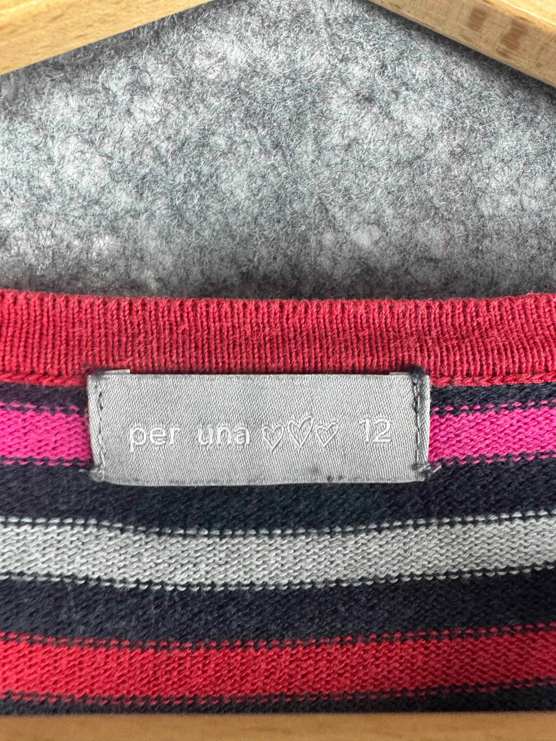 Per Una Navy, Pink & Red Bow Pattern Cardigan UK 12 image 4
