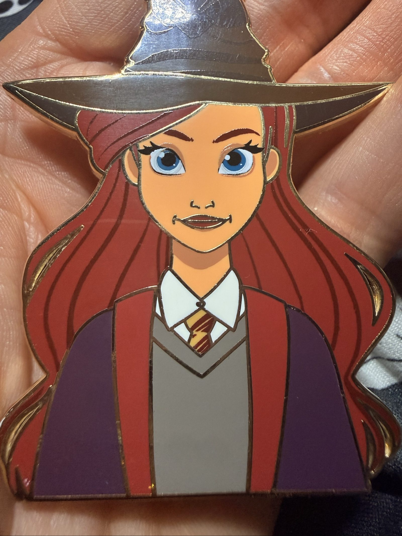Ariel Hogwarts Gryffindor Sorting Hat Fantasy Pin Jumbo LE75 Limited Edition image 2
