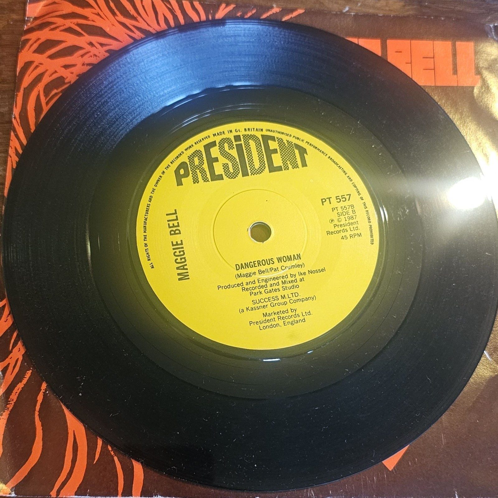 Maggie Bell Everlasting Love President PT 557 7" Vinyl Single Promol image 2