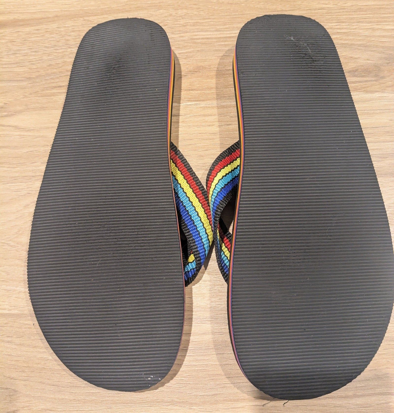 Retro Rainbow flip flops/Thongs Unisex image 3