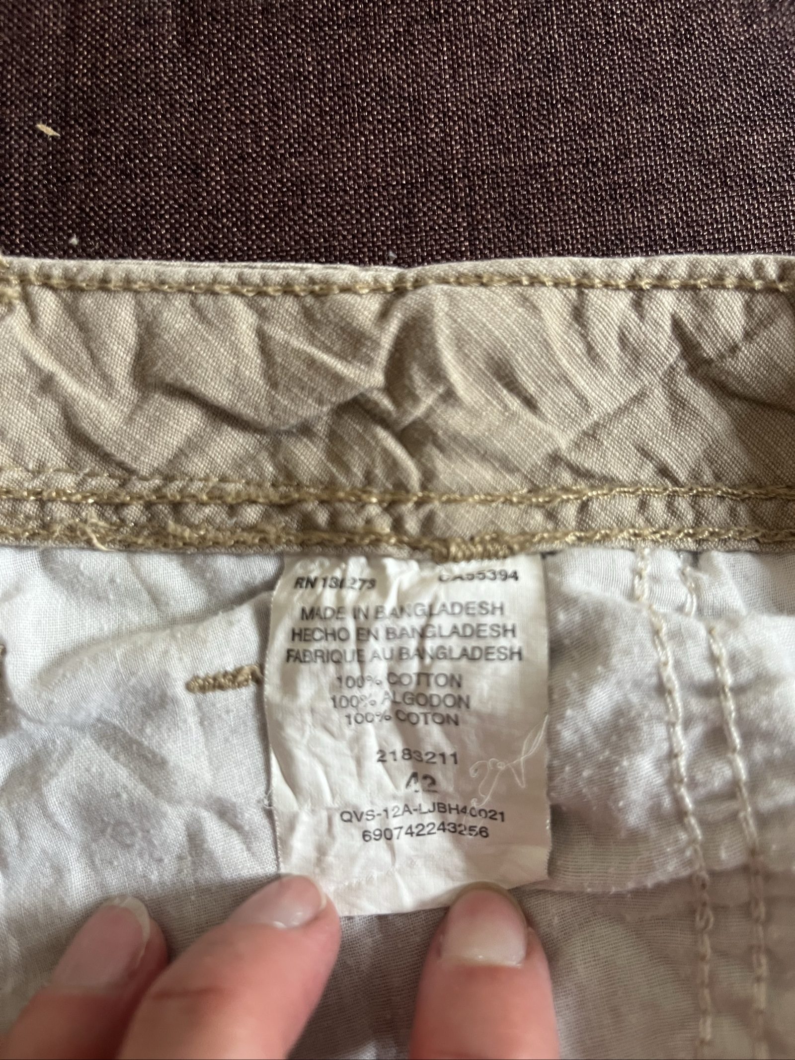 Lee Men's Beige Cargo Shorts XLarge Multi Pocket image 6