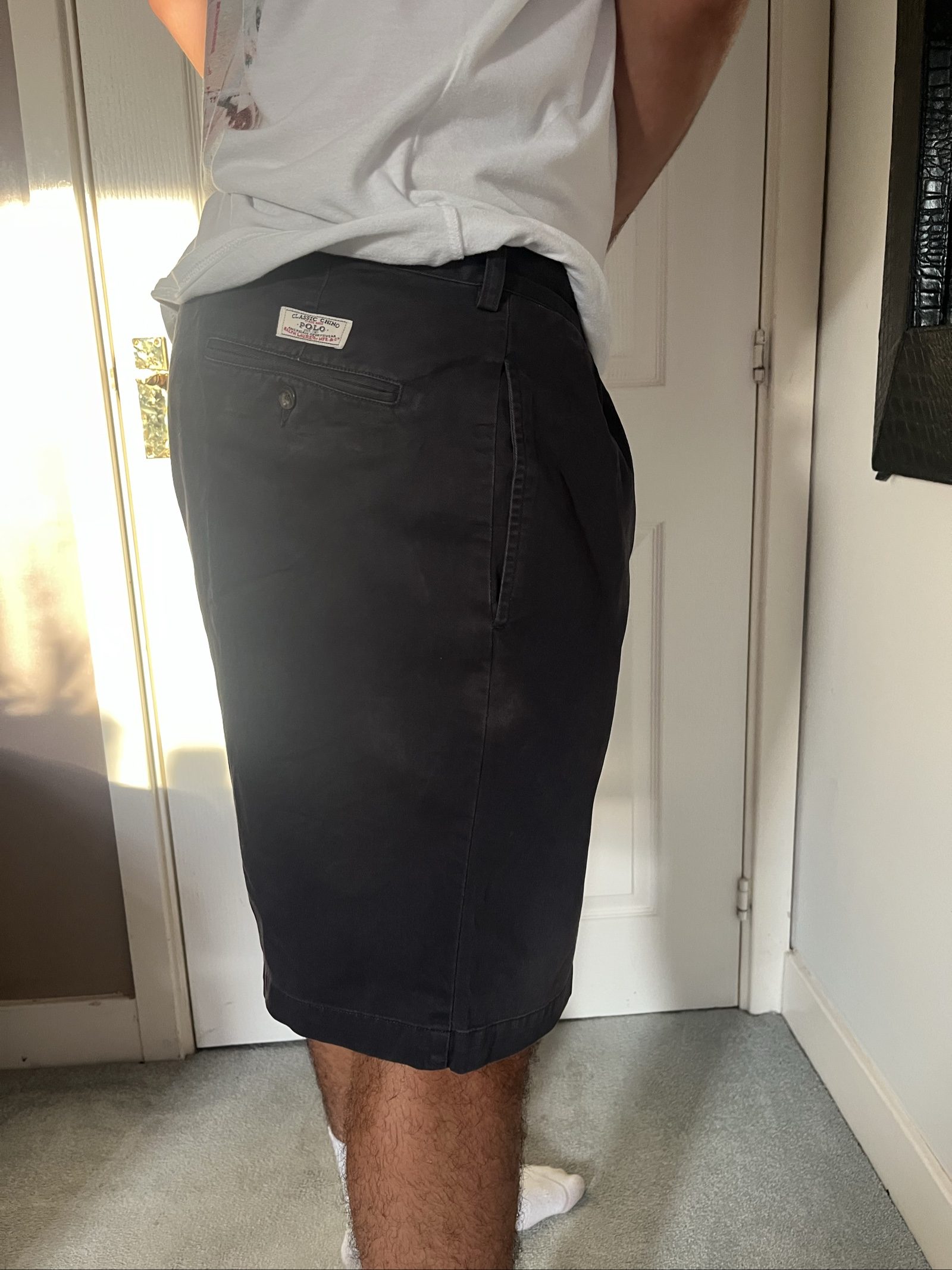 Polo Ralph Lauren Men's Black Tyler Cotton Chino Shorts XL