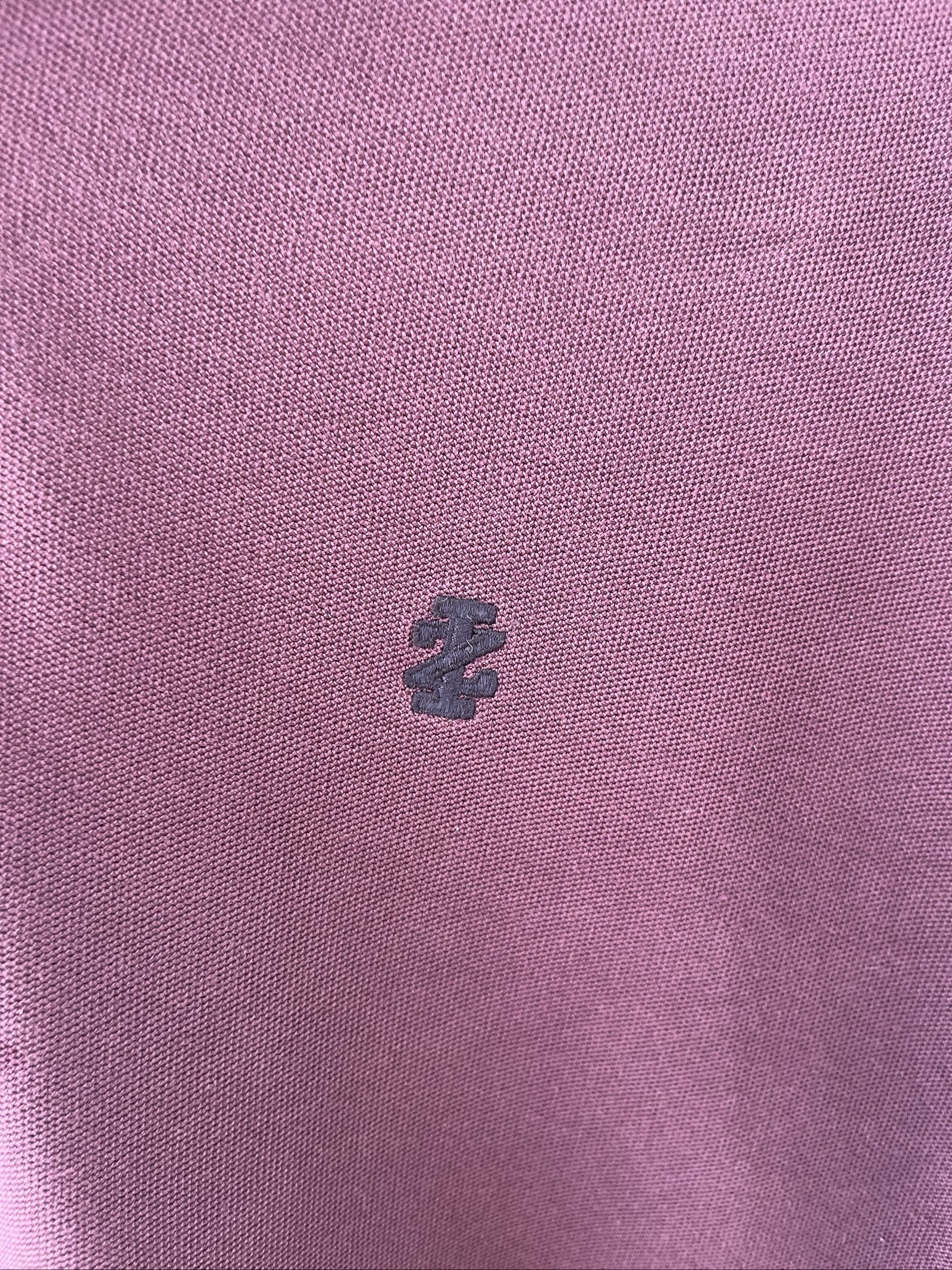 Izod Men's Purple Polo Shirt Medium Cotton image 2