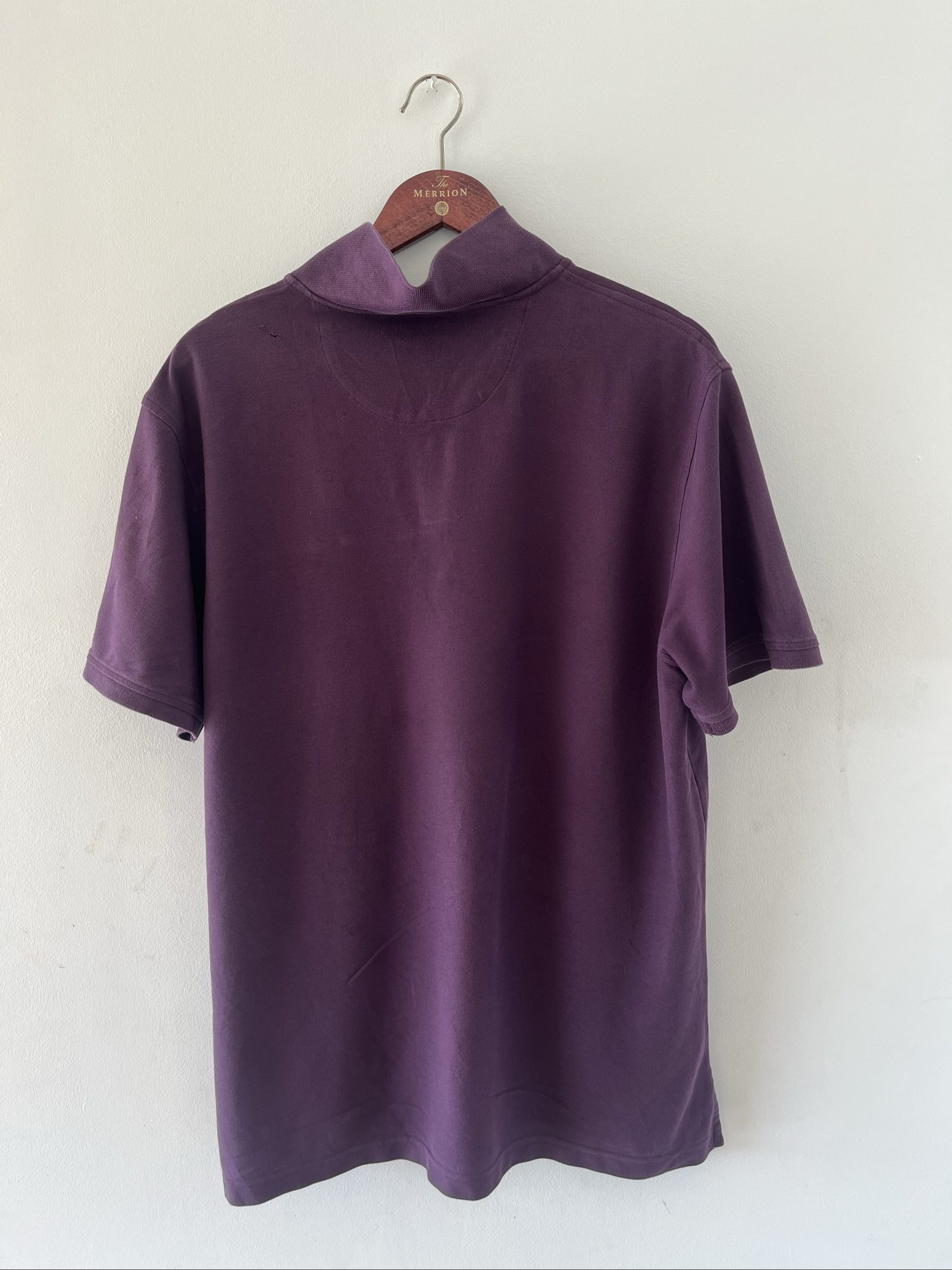 Izod Men's Purple Polo Shirt Medium Cotton image 4