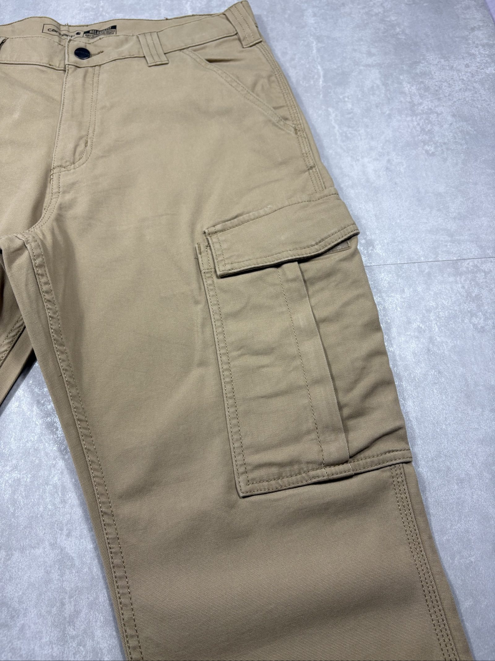 Carhartt Beige Cargo Rugged Relaxed Fit Trousers W32 image 6
