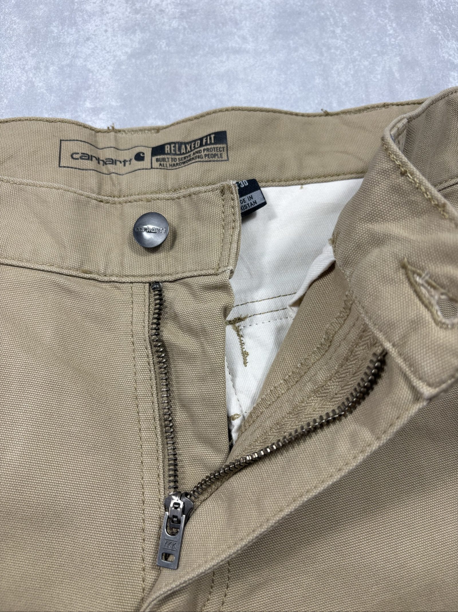 Carhartt Beige Cargo Rugged Relaxed Fit Trousers W32 image 8