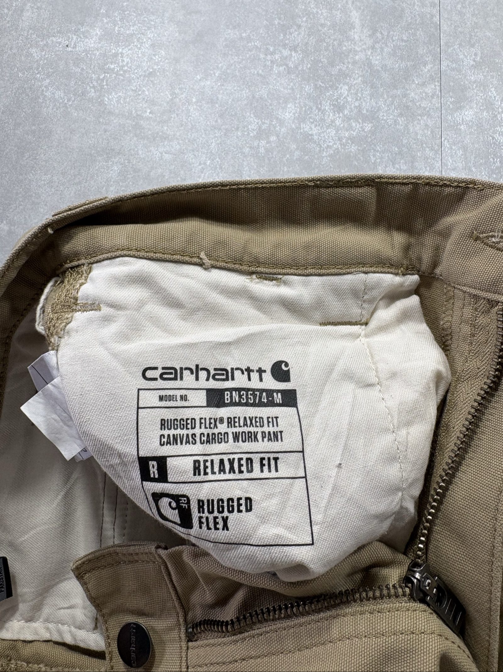 Carhartt Beige Cargo Rugged Relaxed Fit Trousers W32 image 10