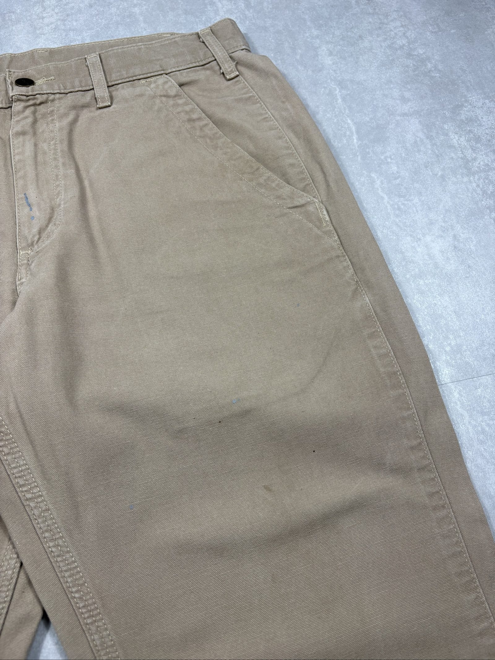 Carhartt Beige Relaxed Fit Workwear Trousers W32 image 5