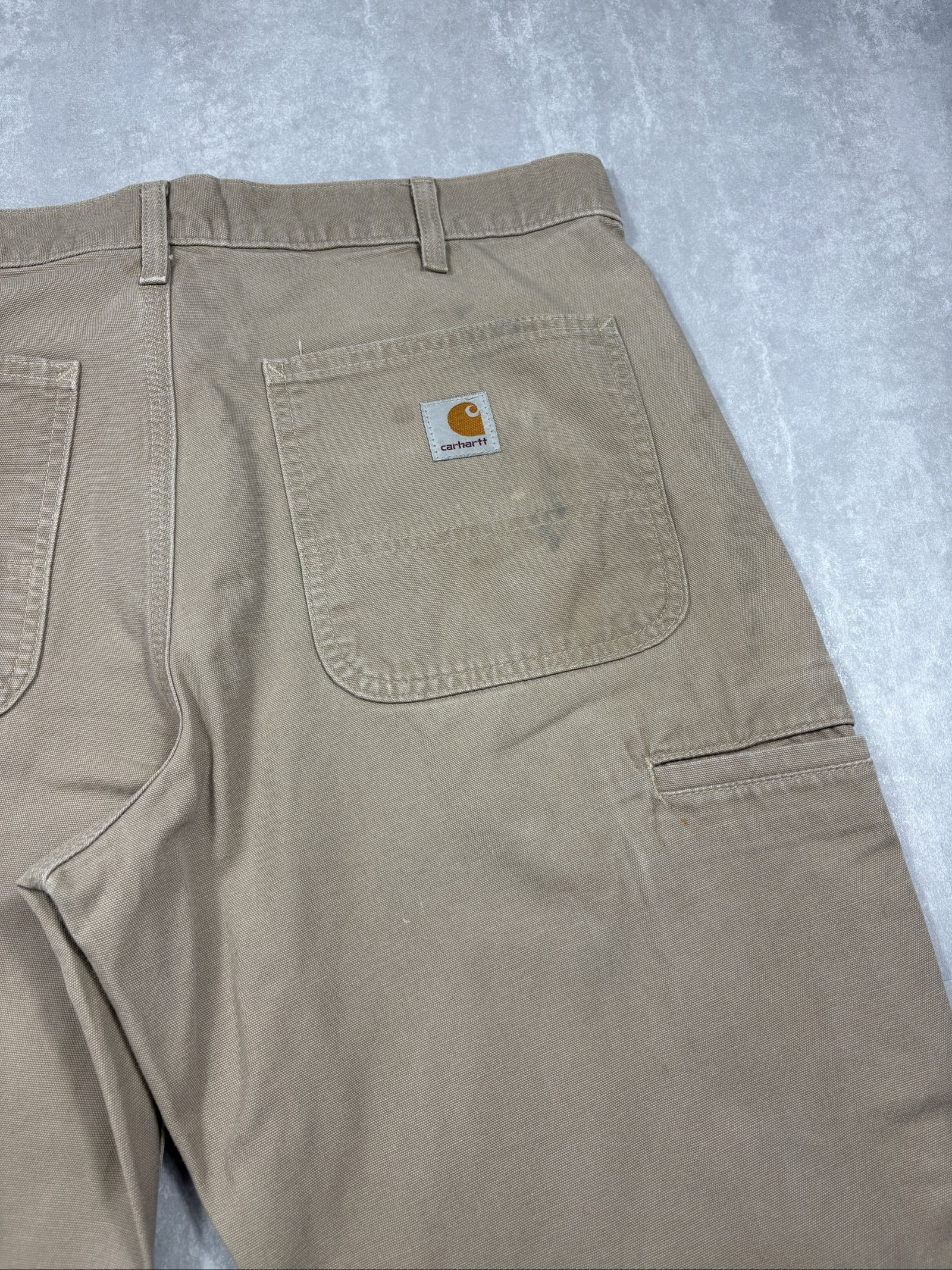 Carhartt Beige Relaxed Fit Workwear Trousers W32 image 3