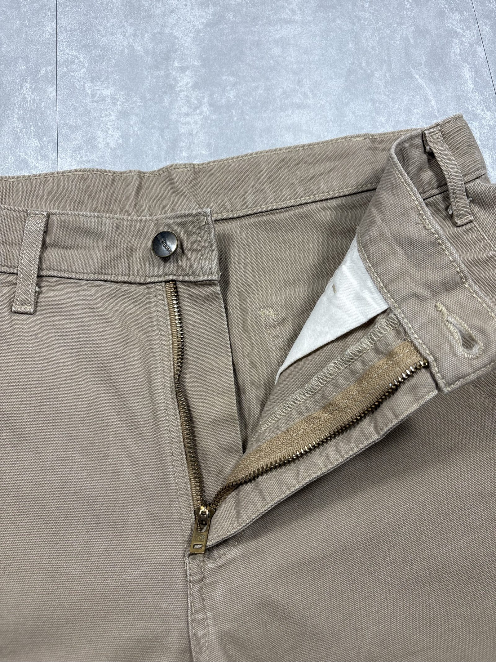 Carhartt Beige Relaxed Fit Workwear Trousers W32 image 9