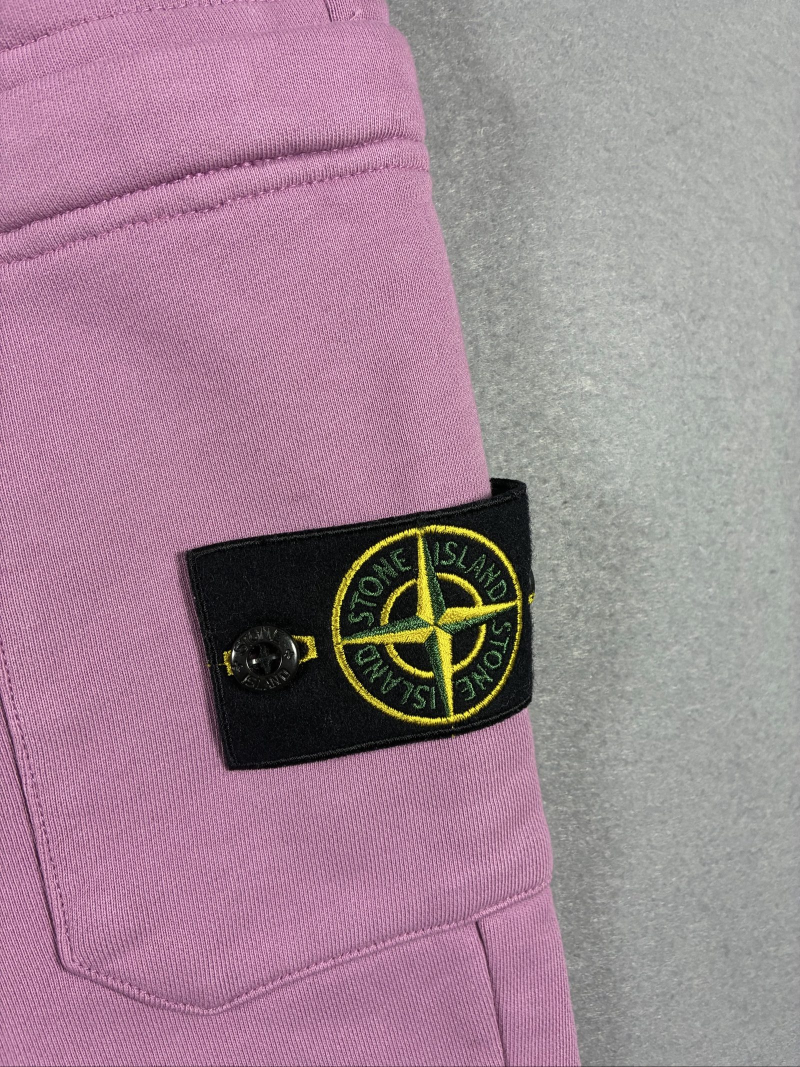 Stone Island Pink Cargo Joggers Large Cotton Fleece Patch image 2