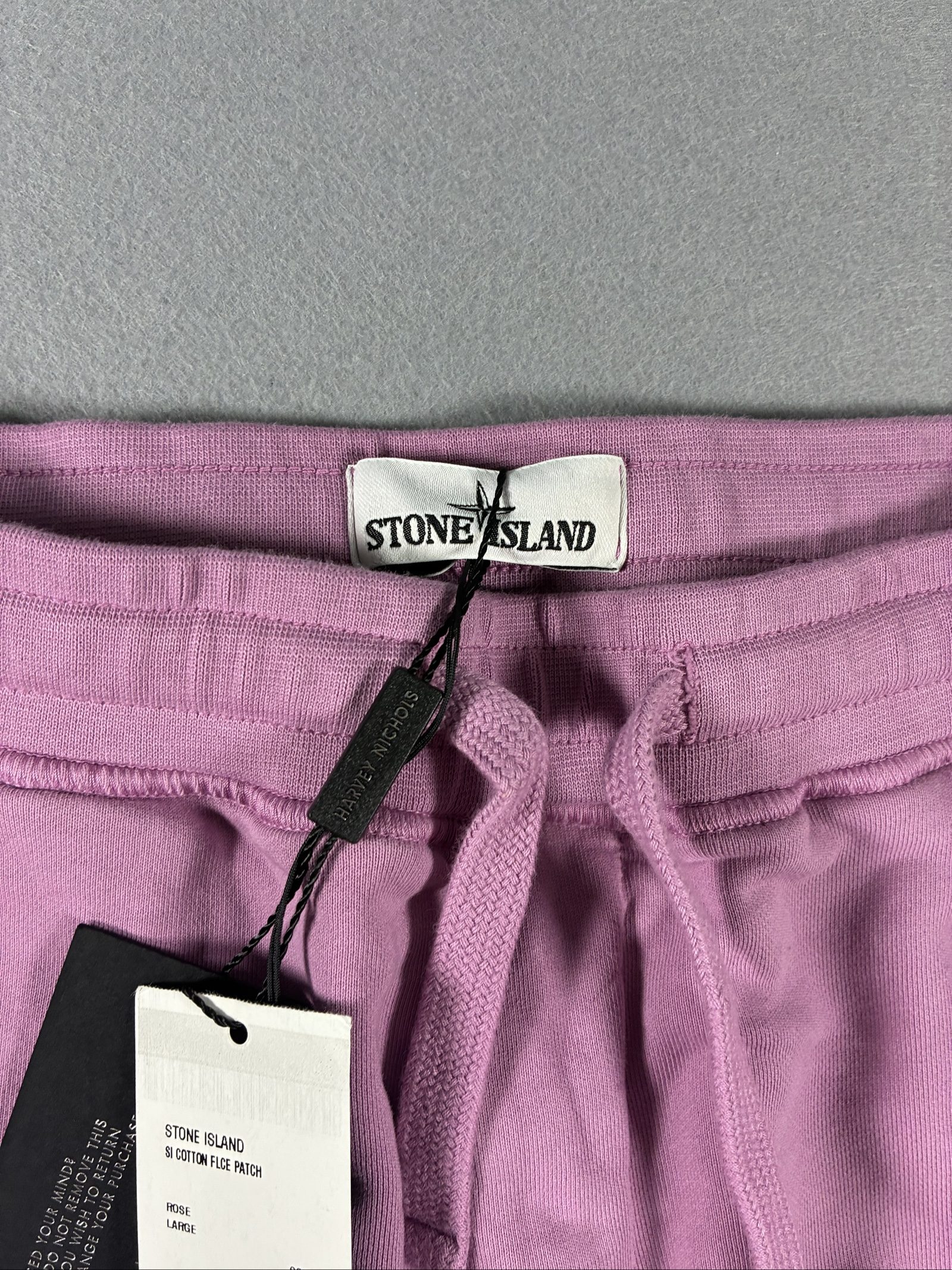 Stone Island Pink Cargo Joggers Large Cotton Fleece Patch image 3