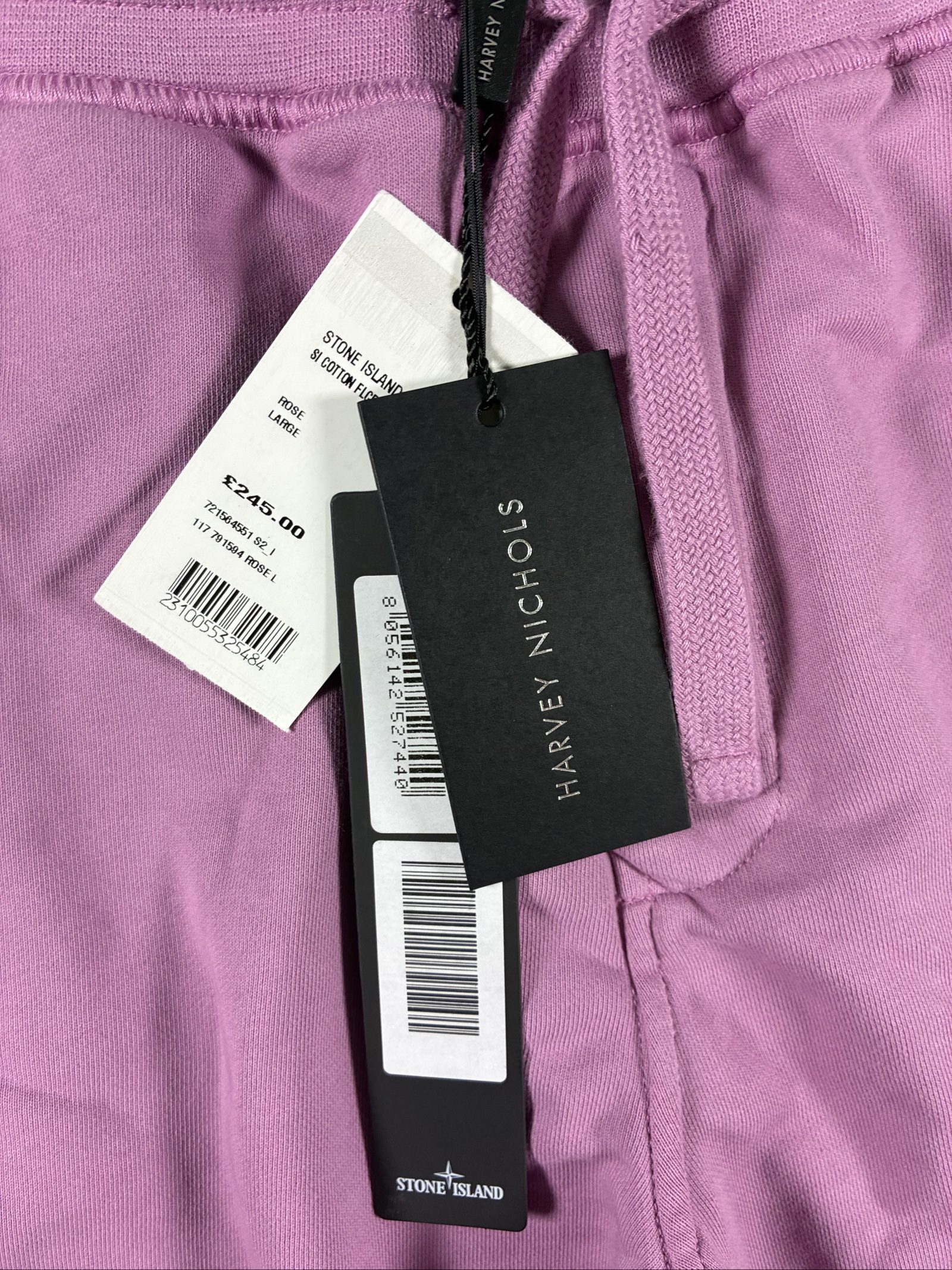 Stone Island Pink Cargo Joggers Large Cotton Fleece Patch image 4