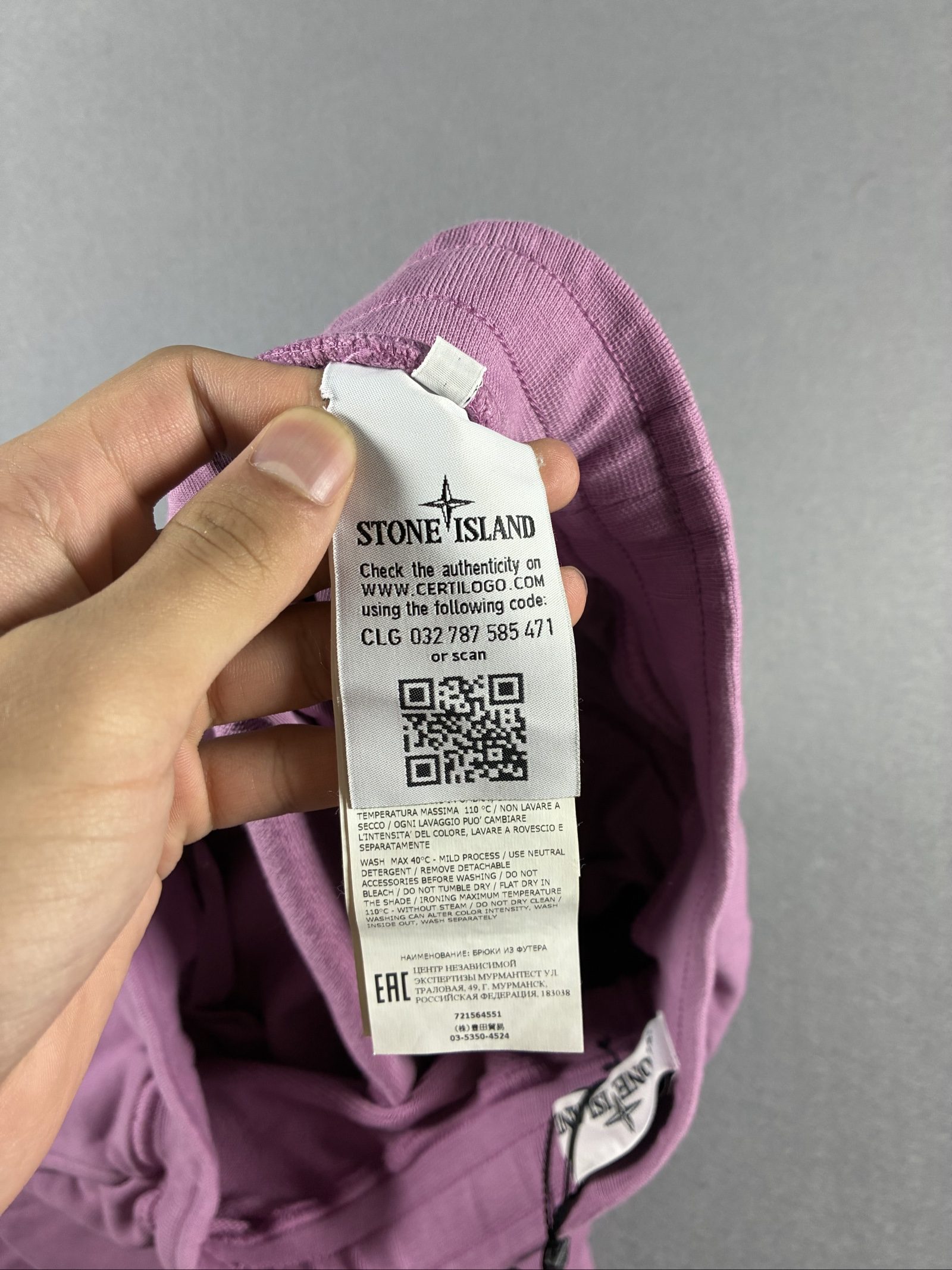Stone Island Pink Cargo Joggers Large Cotton Fleece Patch image 5