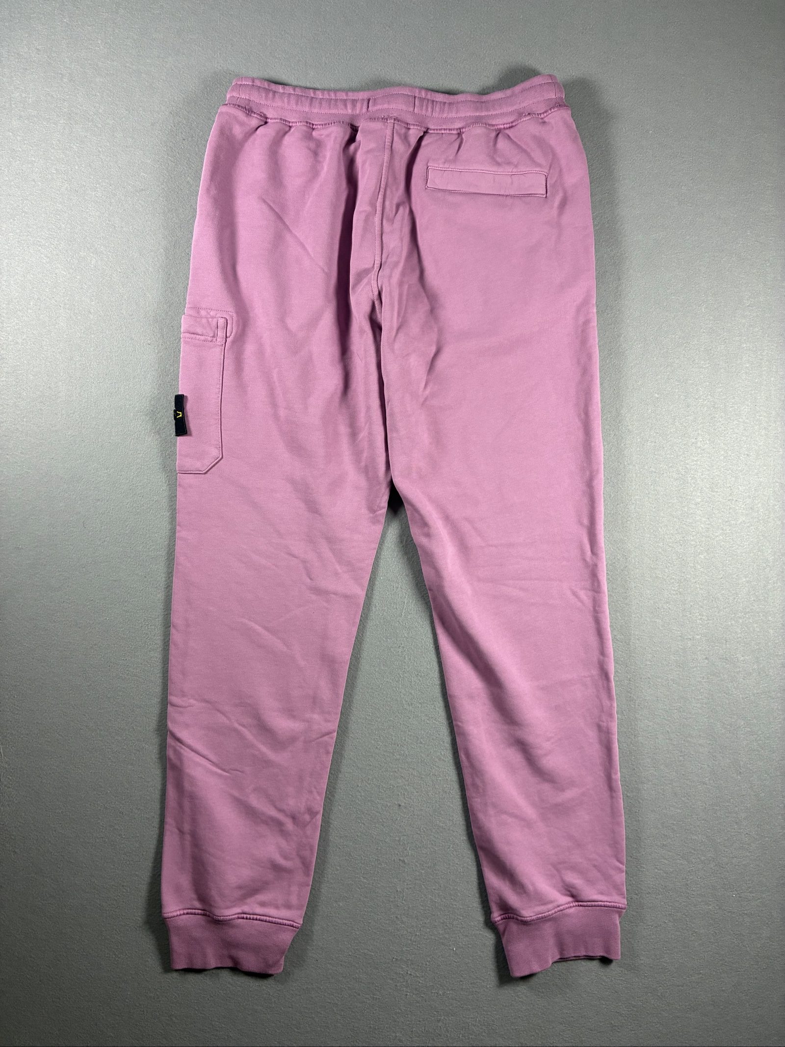 Stone Island Pink Cargo Joggers Large Cotton Fleece Patch image 7