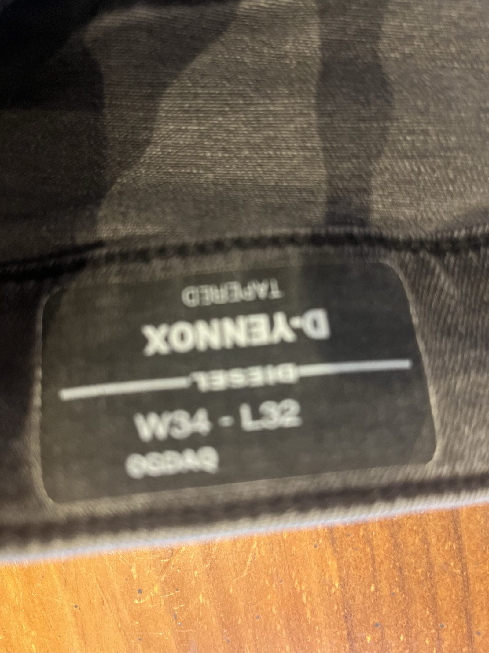 Diesel Grey D-Yennox Tapered Jeans W34 L32 image 4